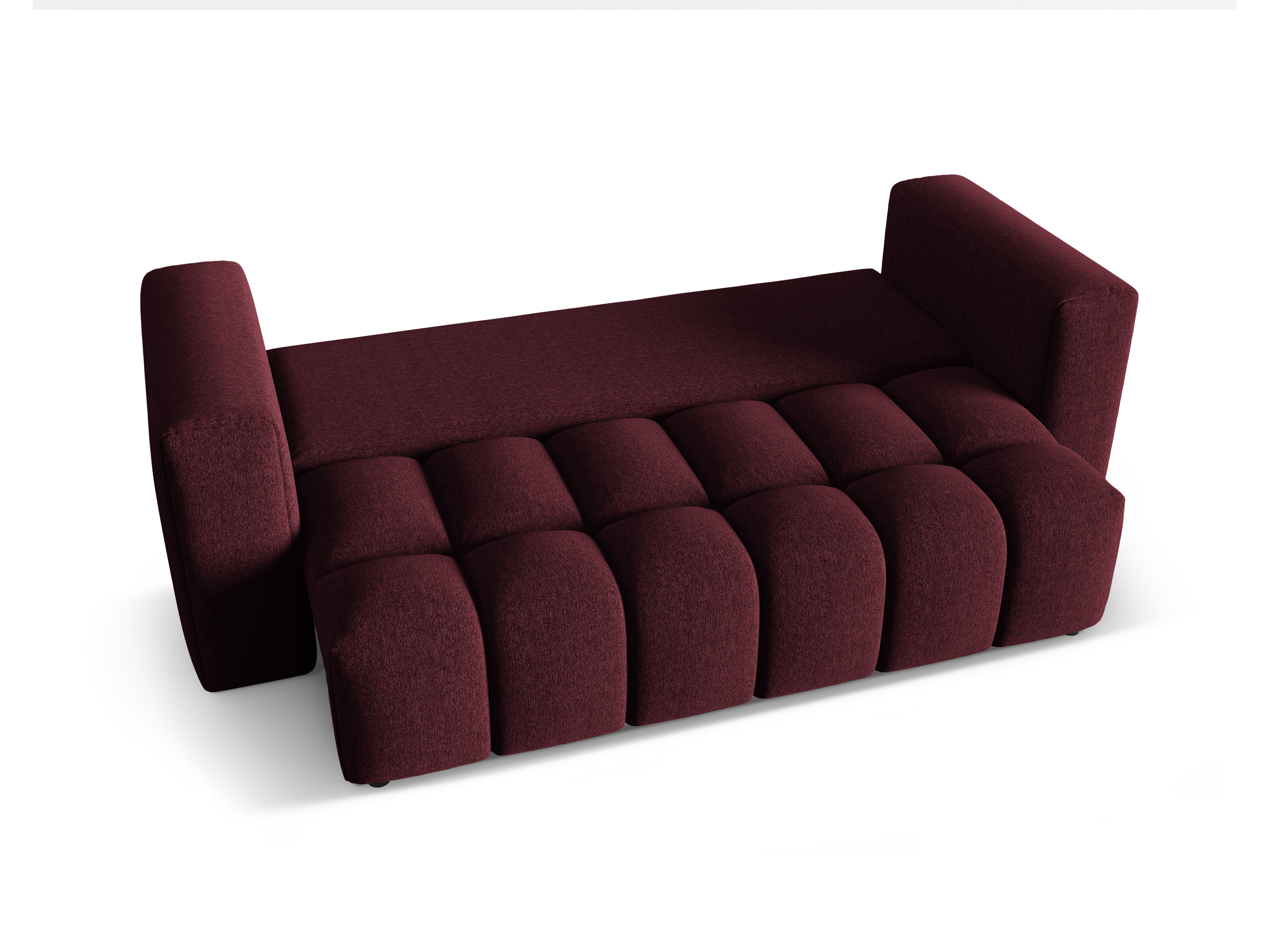 Sofa pre 3 osoby s funkciou spania VERONA burgundská
