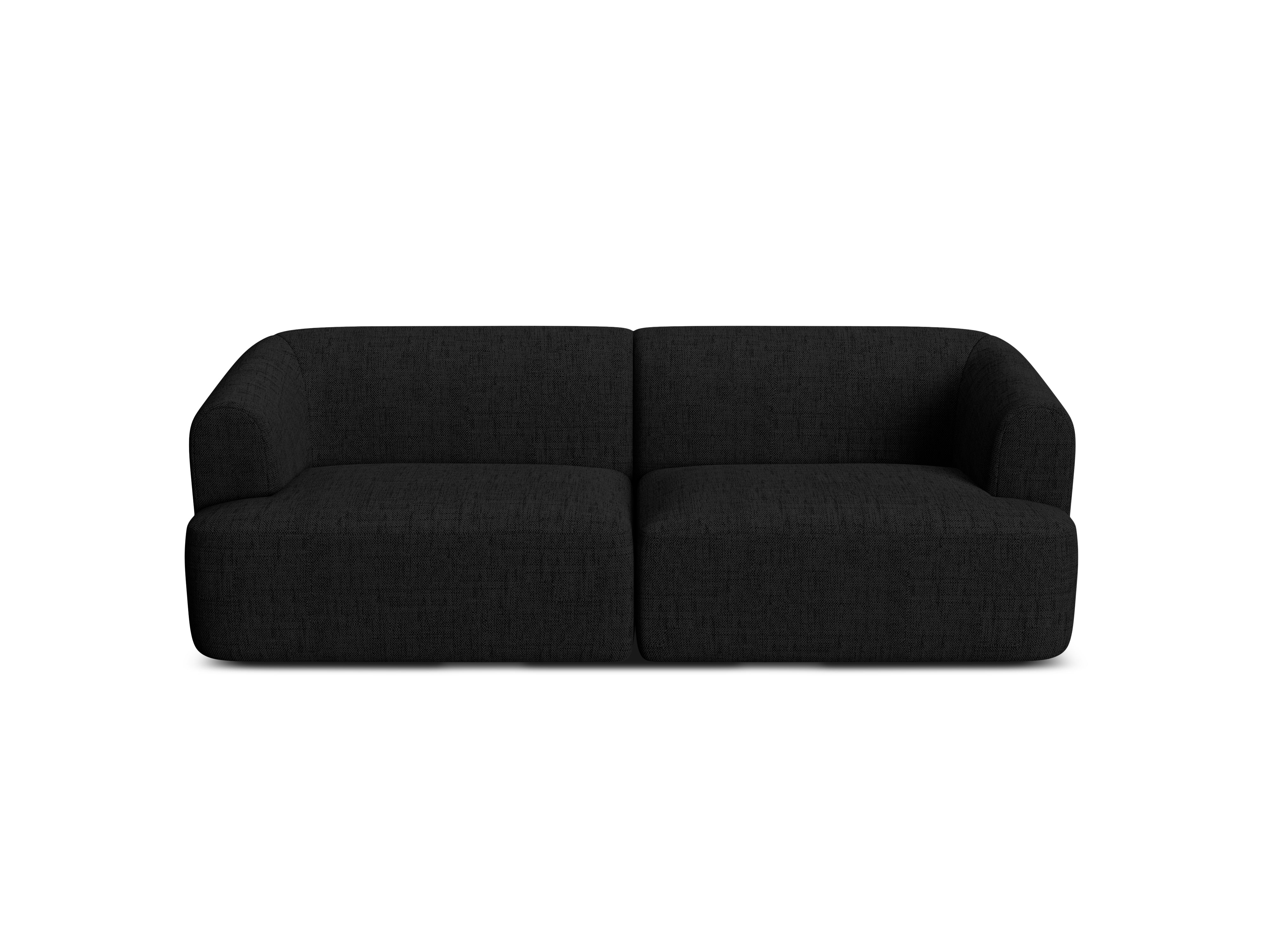 3-seater Sofa CAMPI black chenille