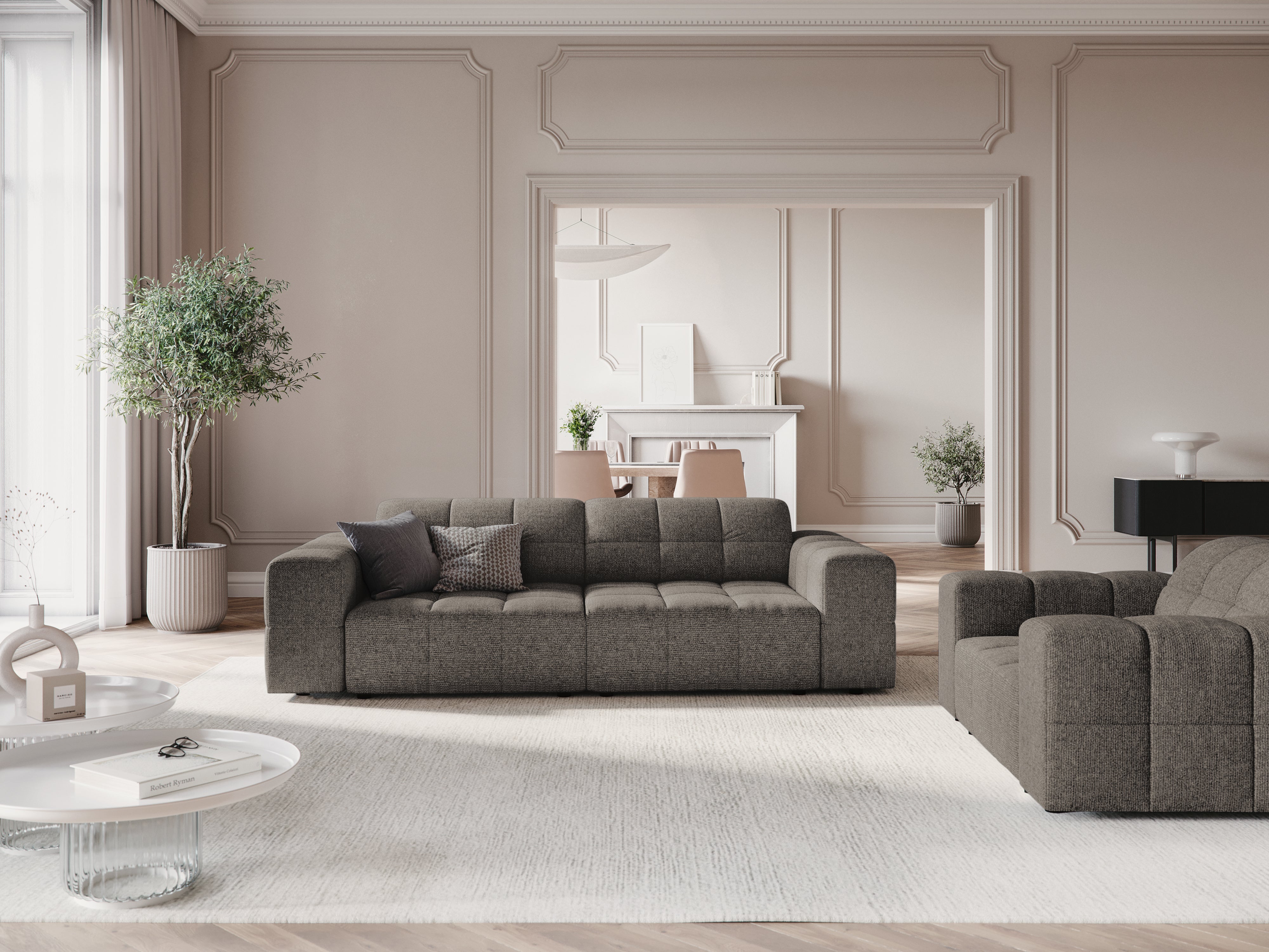 Sofa 3-osobová CHICAGO šedý szenil