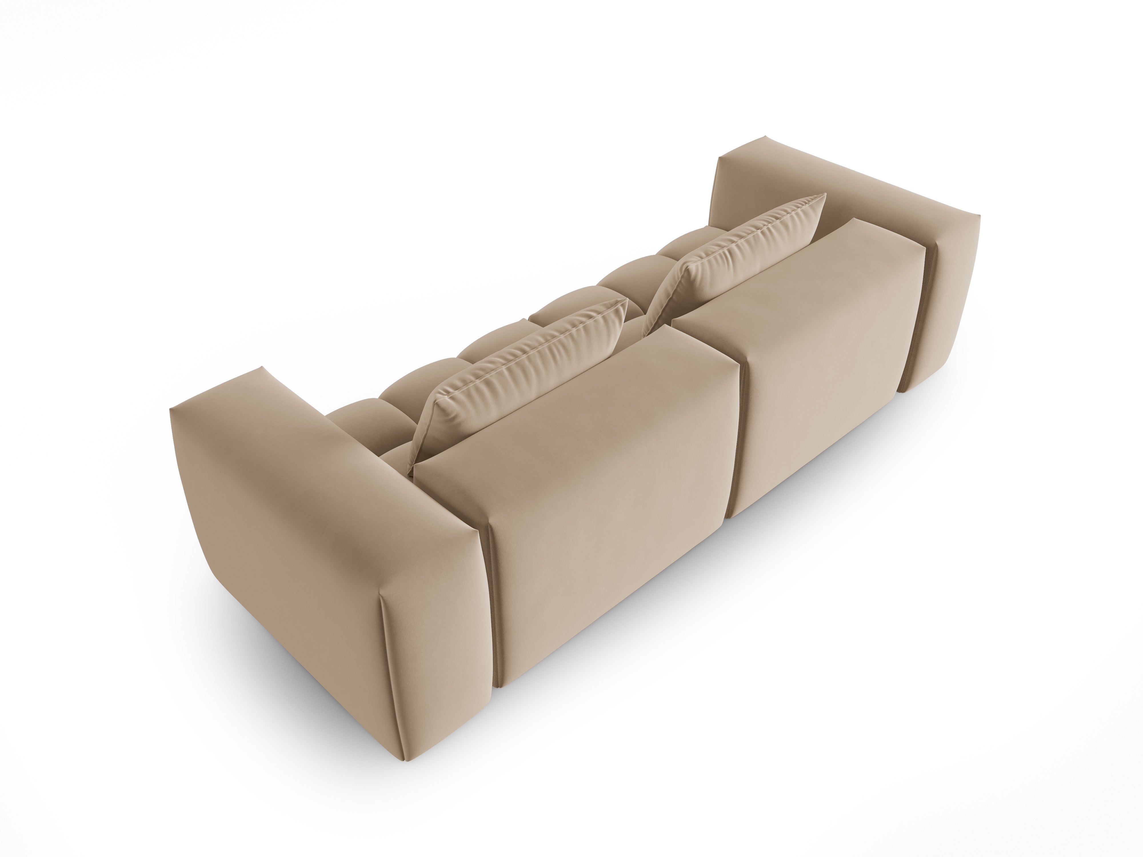 Sofa zamatová 3-miestna VERONA piesková