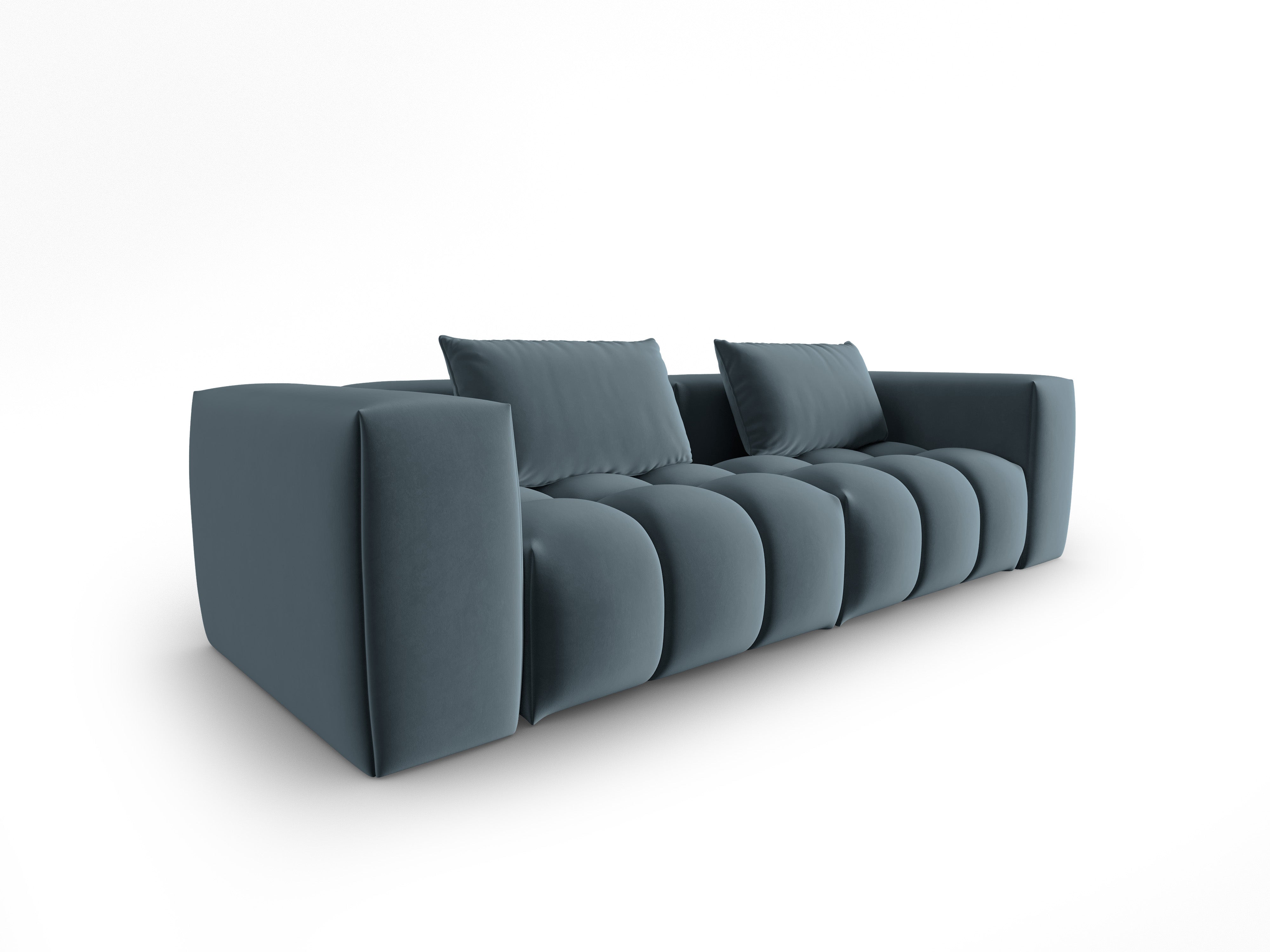 Sofa zamatová 3-miestna VERONA modrá