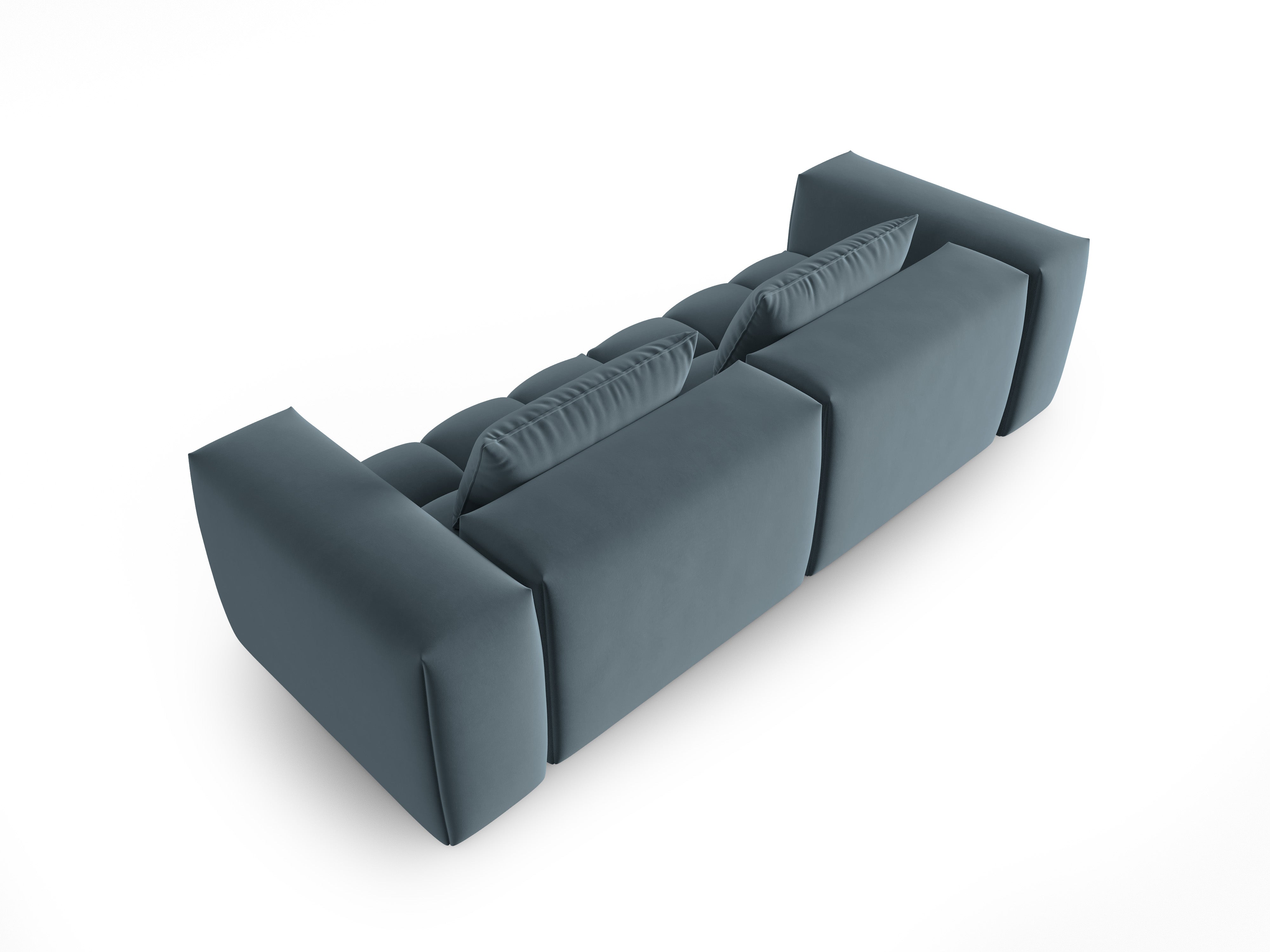 Sofa zamatová 3-miestna VERONA modrá