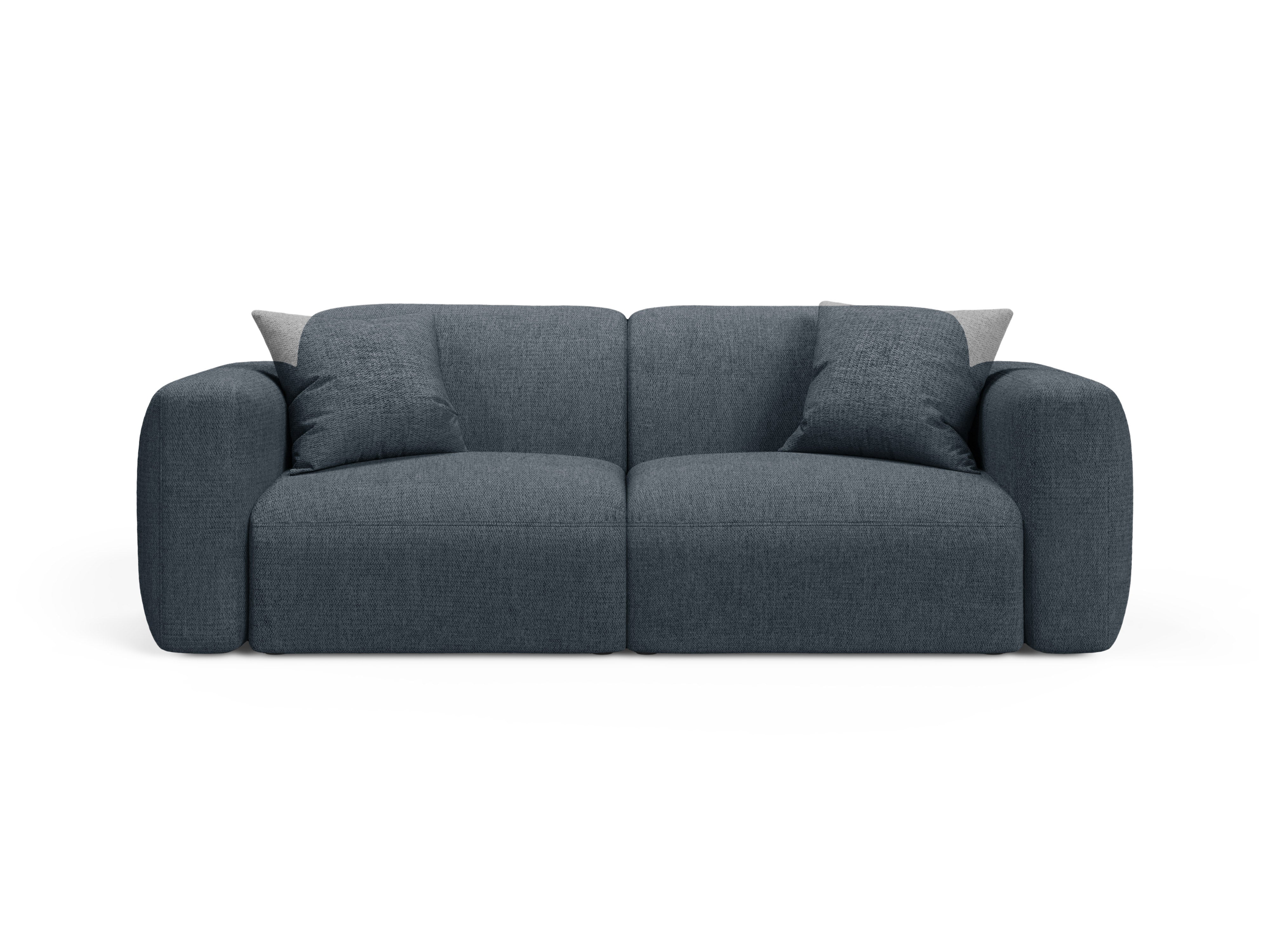 3-seater sofa STRINO blue chenille