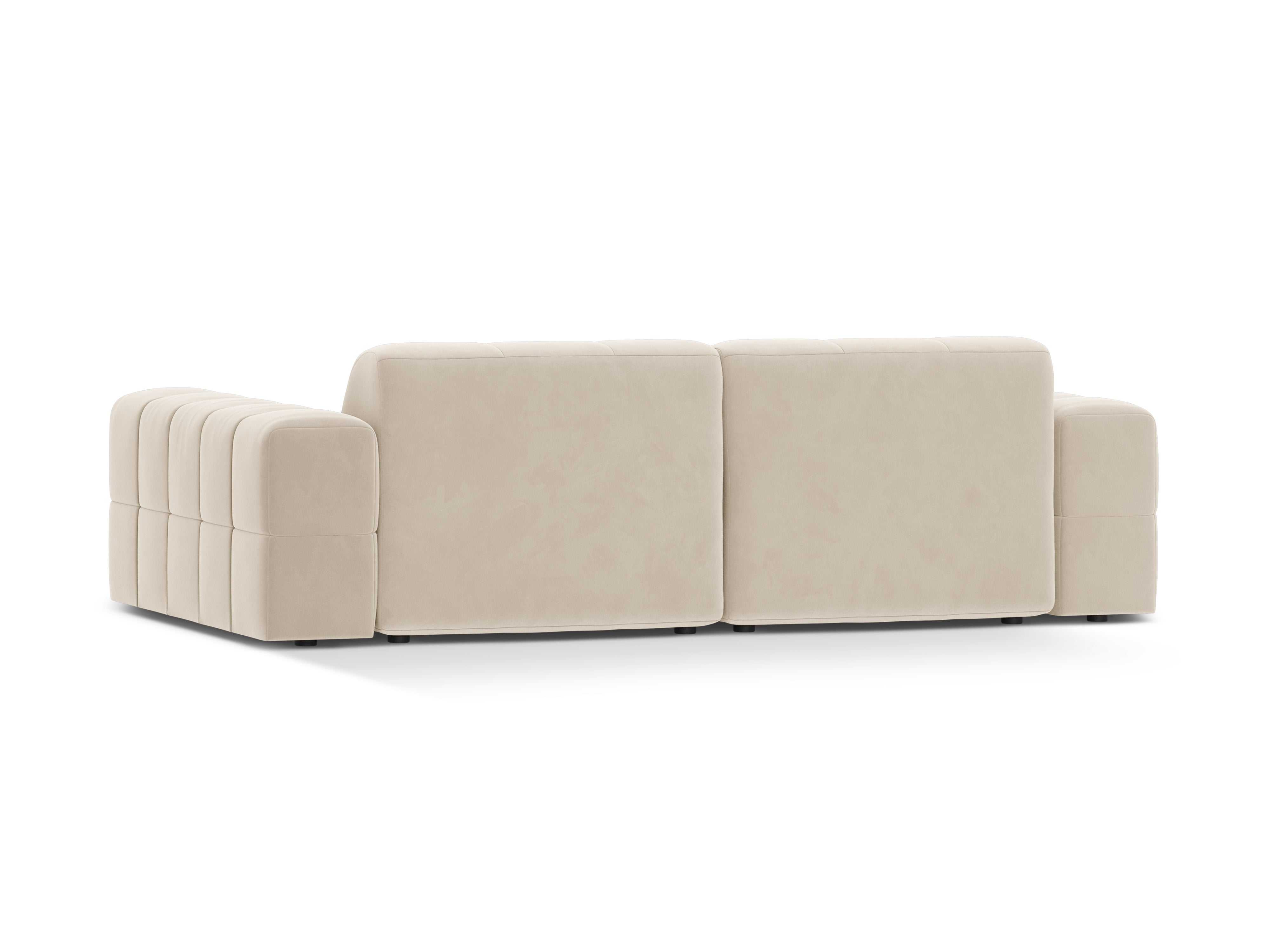 Sofa z jemného velúru 3-miestna CHICAGO svetlo béžová