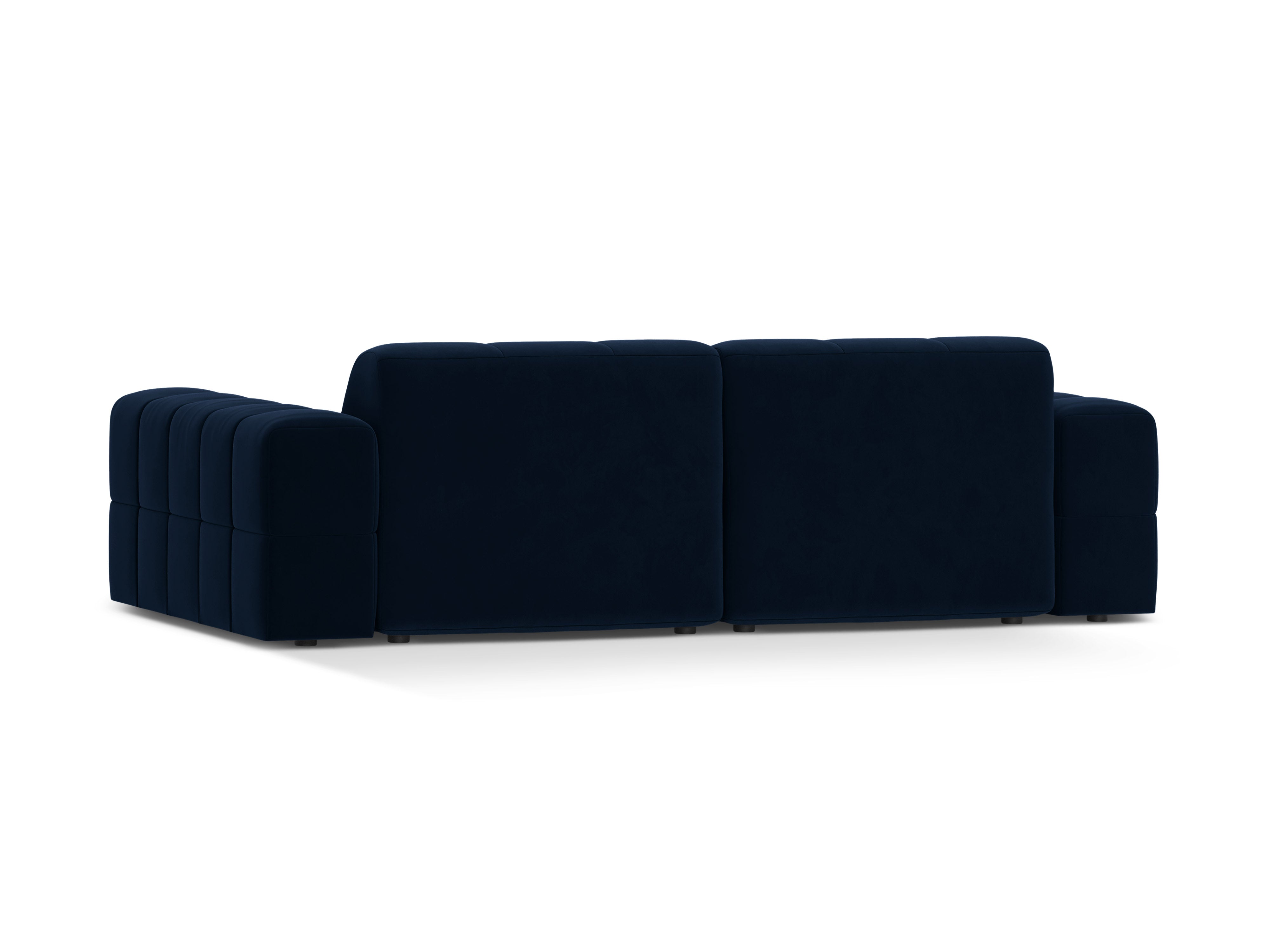 Sofa z jemného velúru 3-miestna CHICAGO kráľovsky modrá