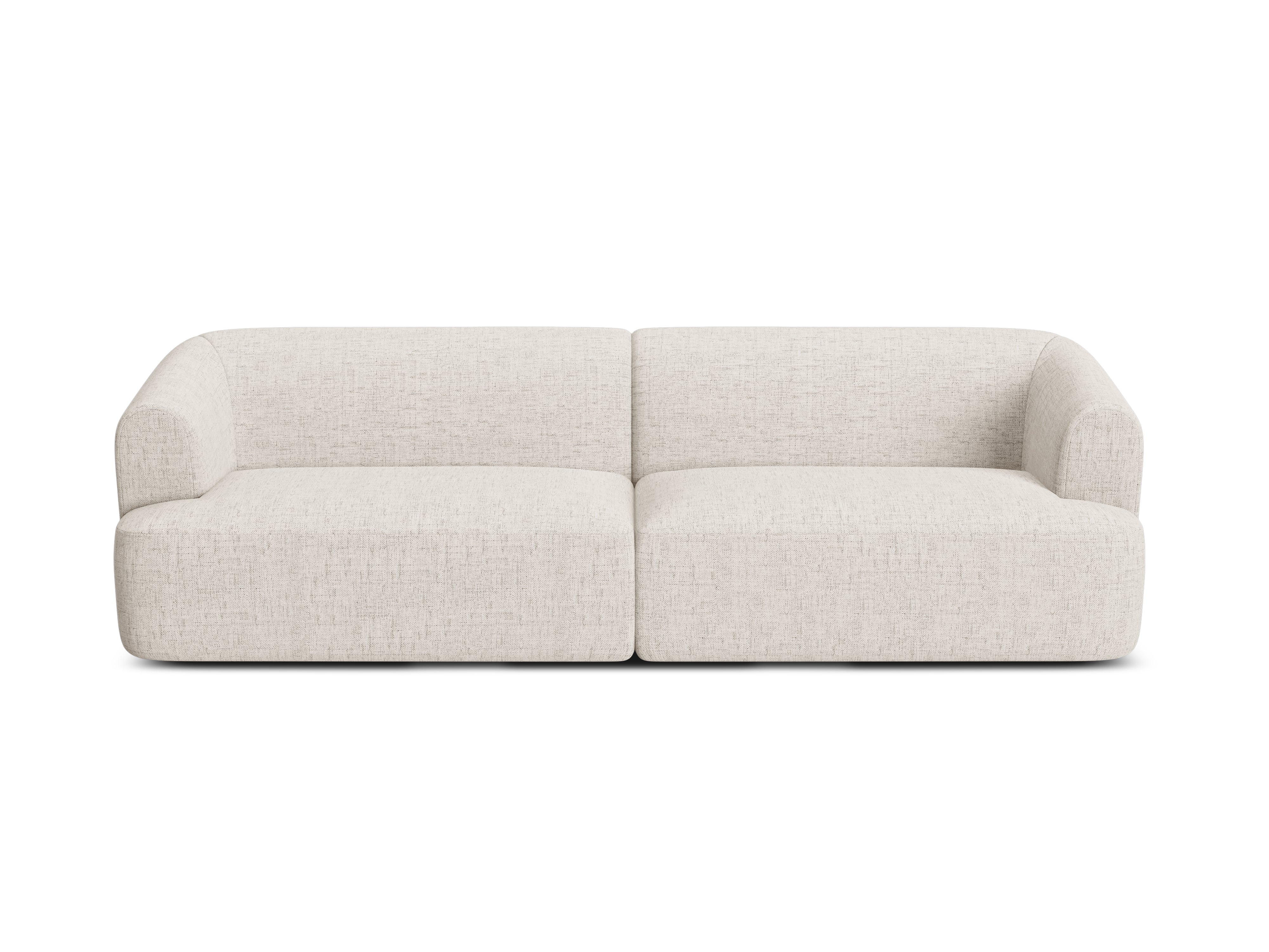 4-seater CAMPI cream chenille sofa