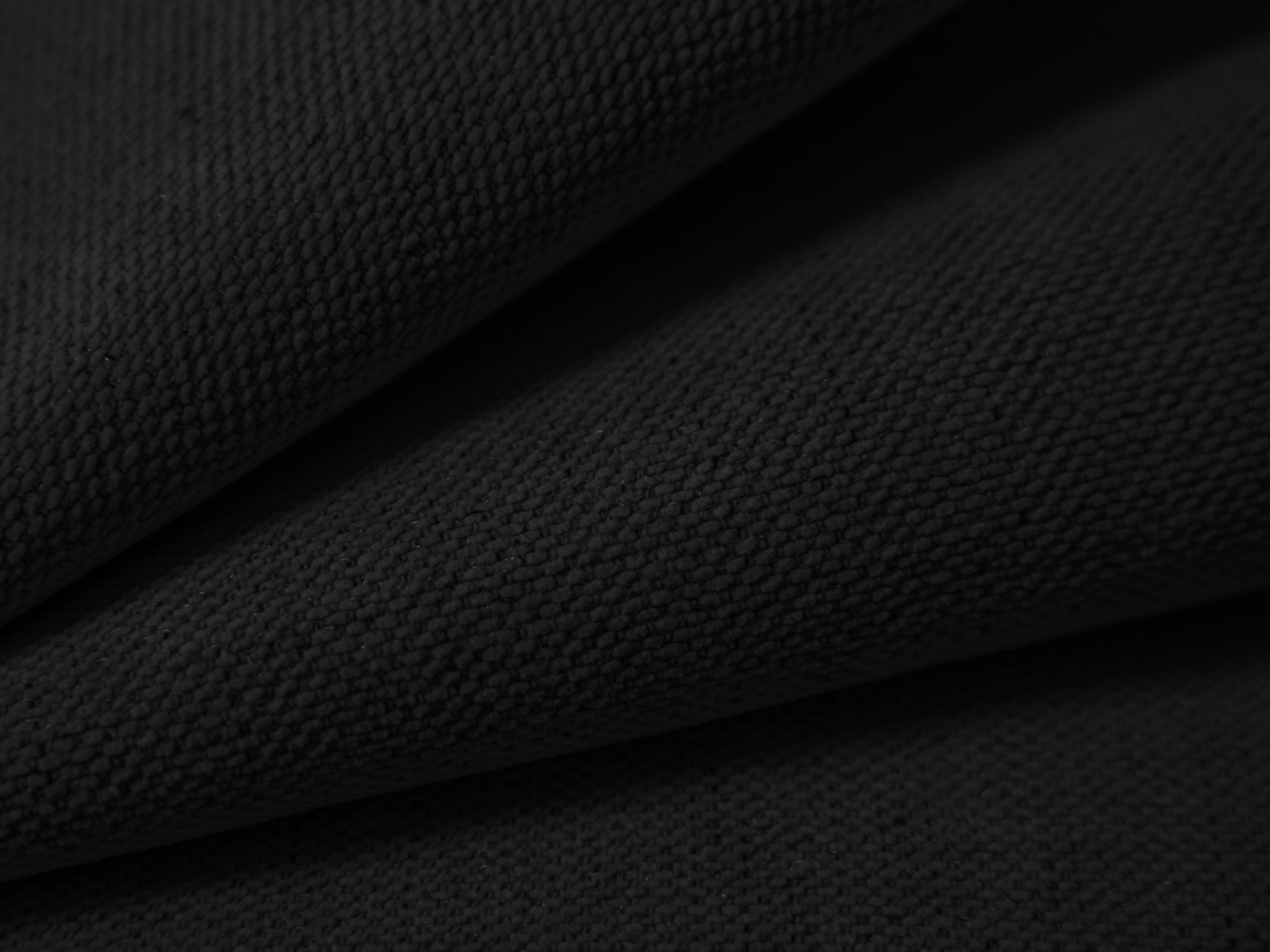 4-seater Sofa CAMPI black chenille