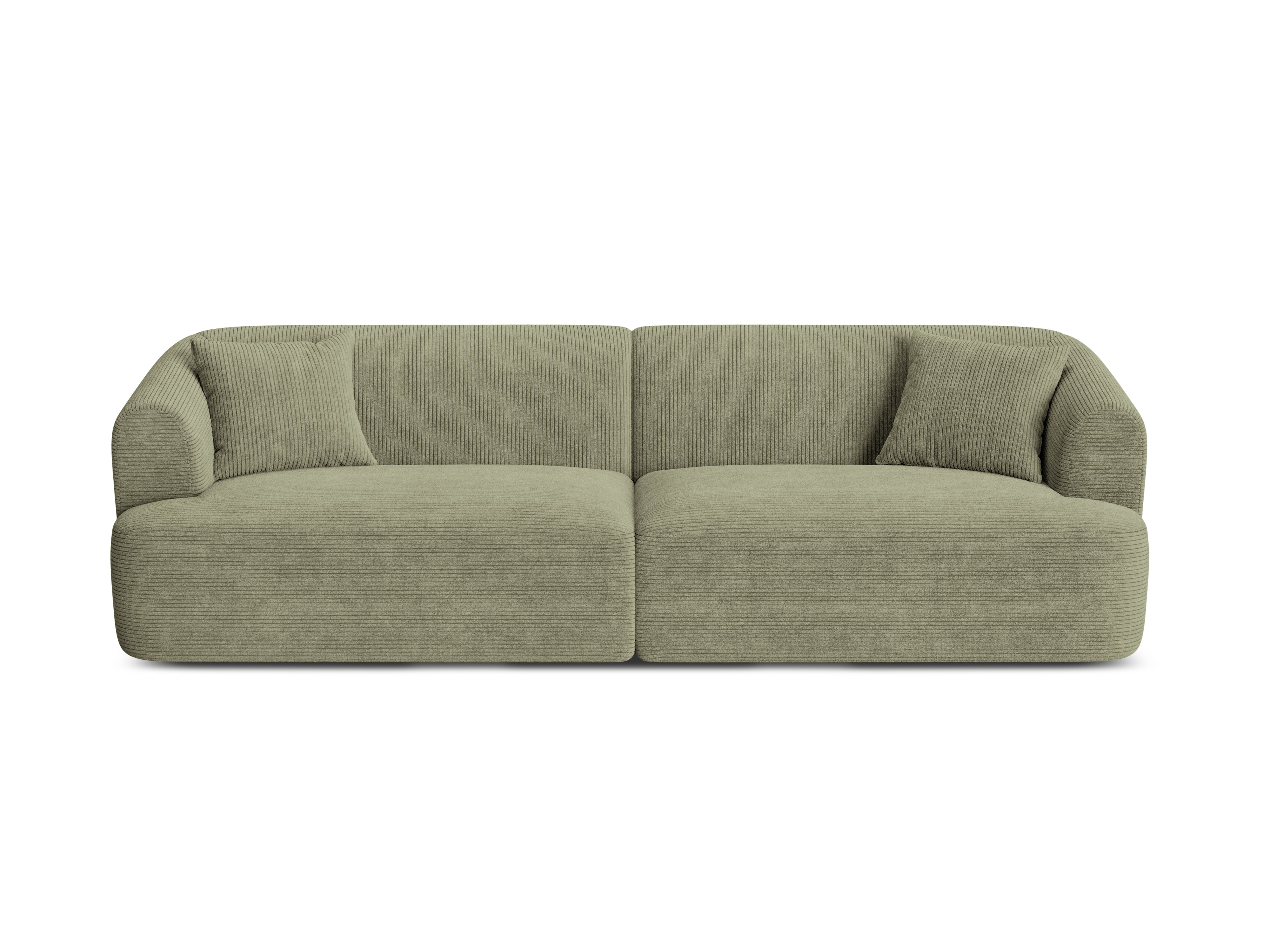 Sofa pre 4 osoby CAMPI zelený zamat