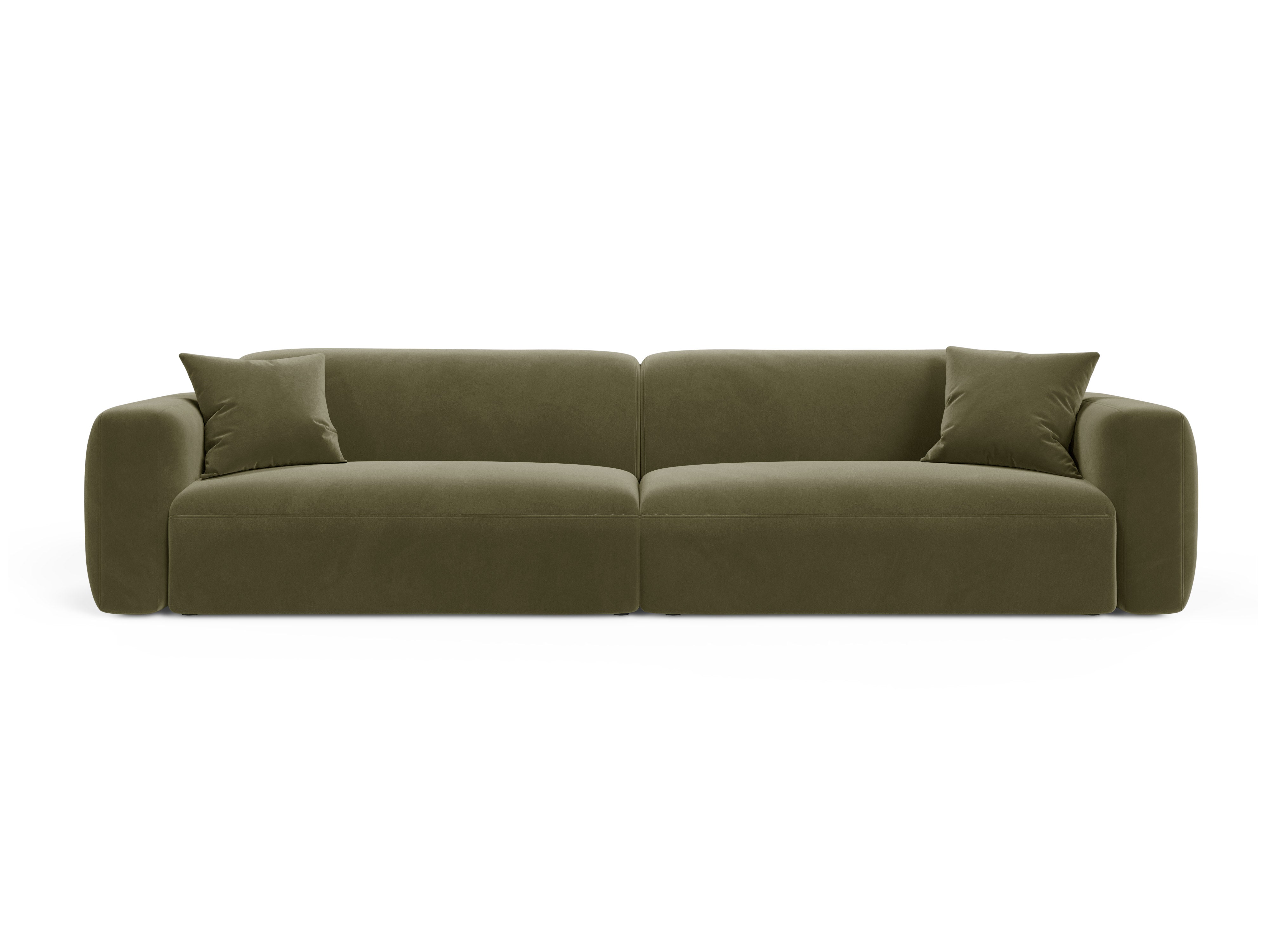 Velvet sofa for 4 people STRINO green