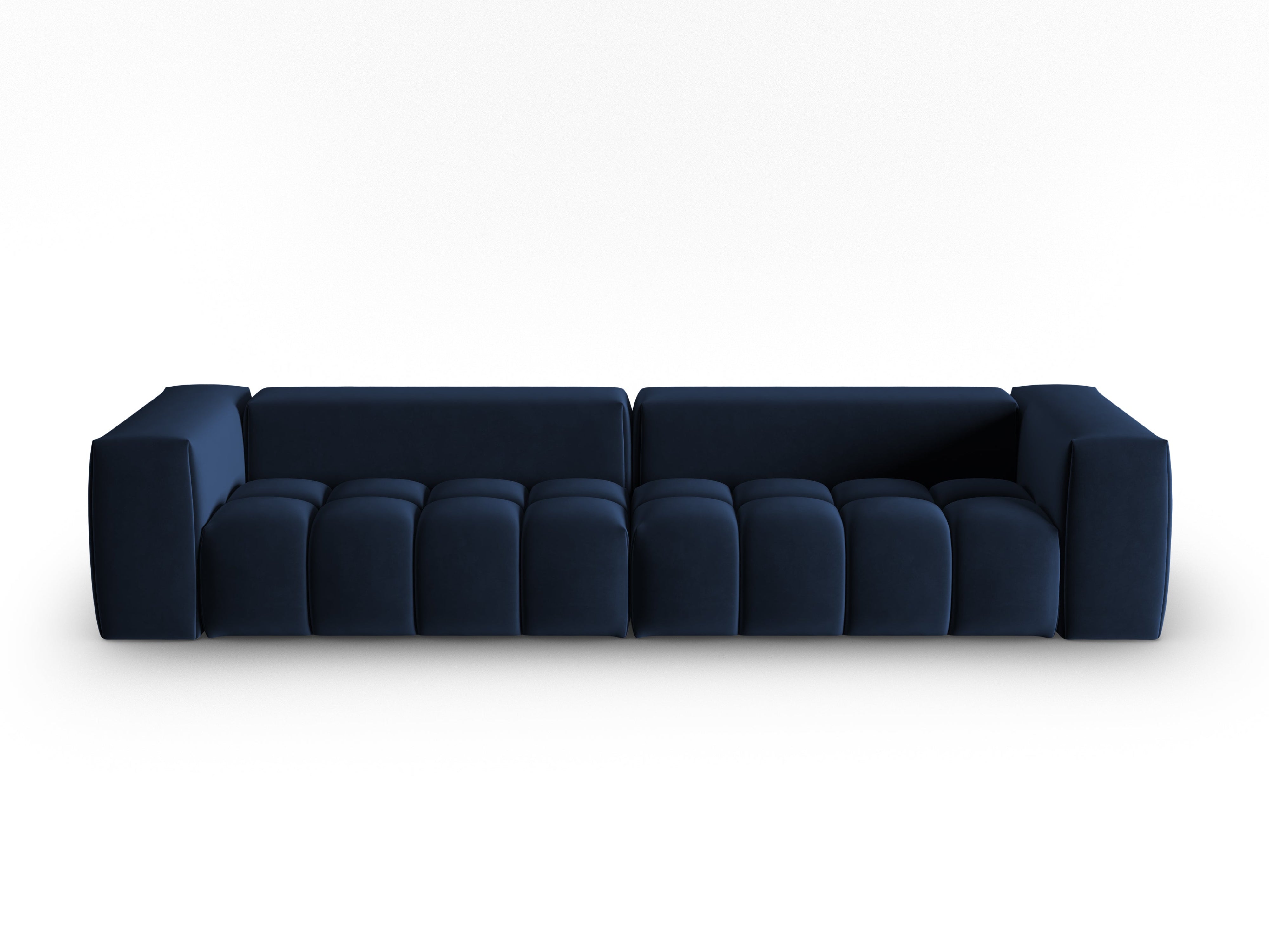 Royal Blue Velvet Sofa for 5 - VERONA