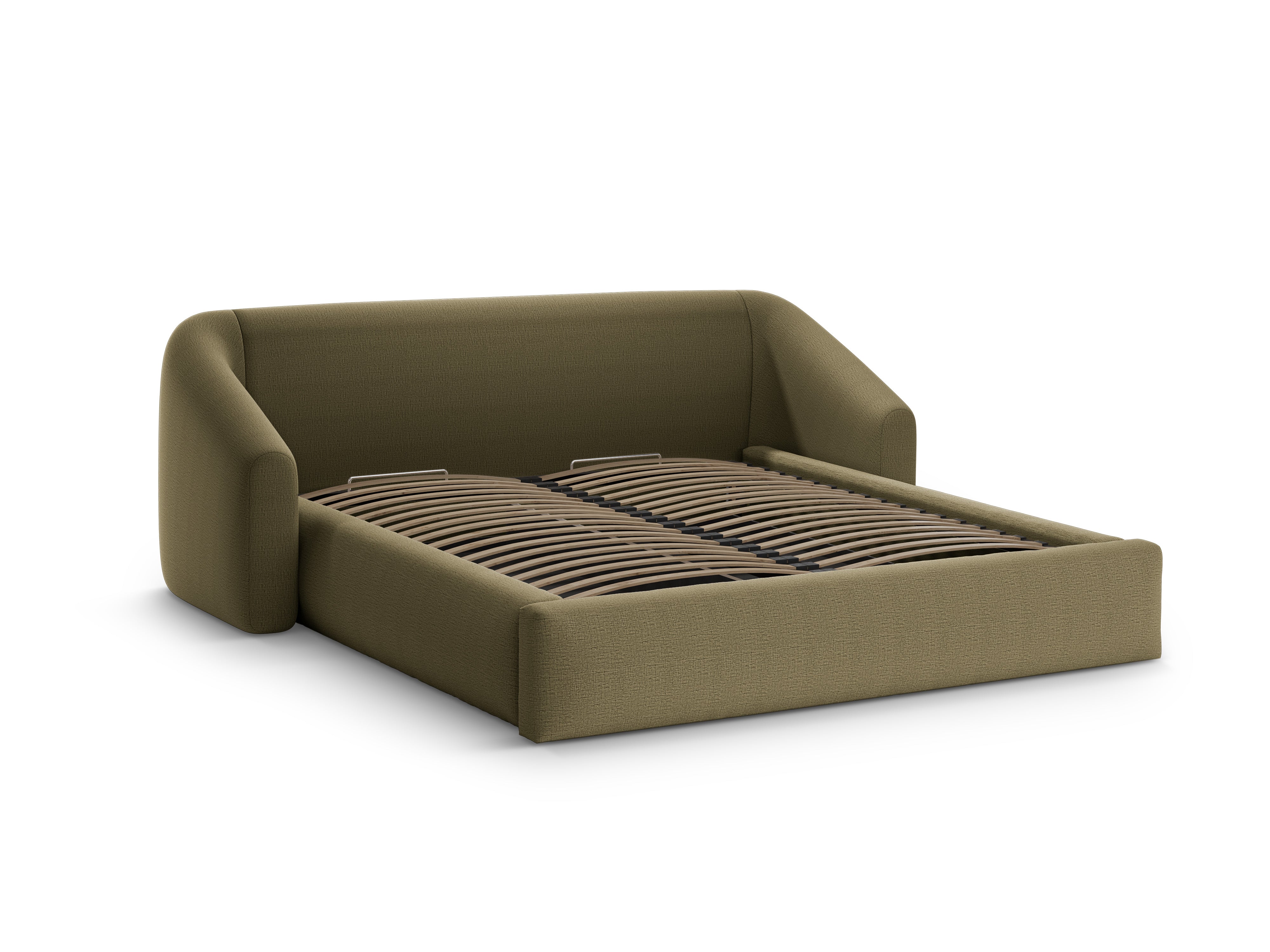 CAMPI bed green chenille