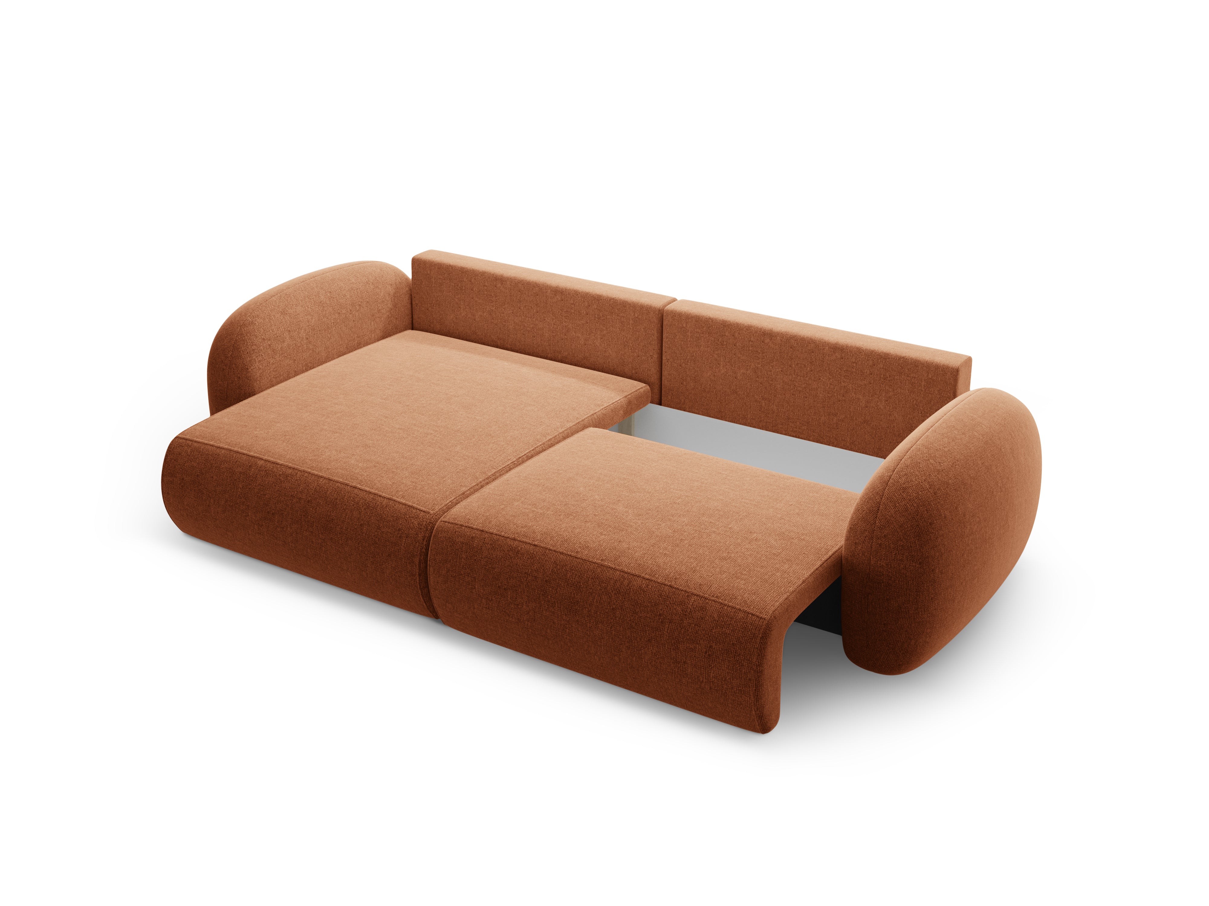 Universal corner sofa with sleeping function for 4 people TONALE brick