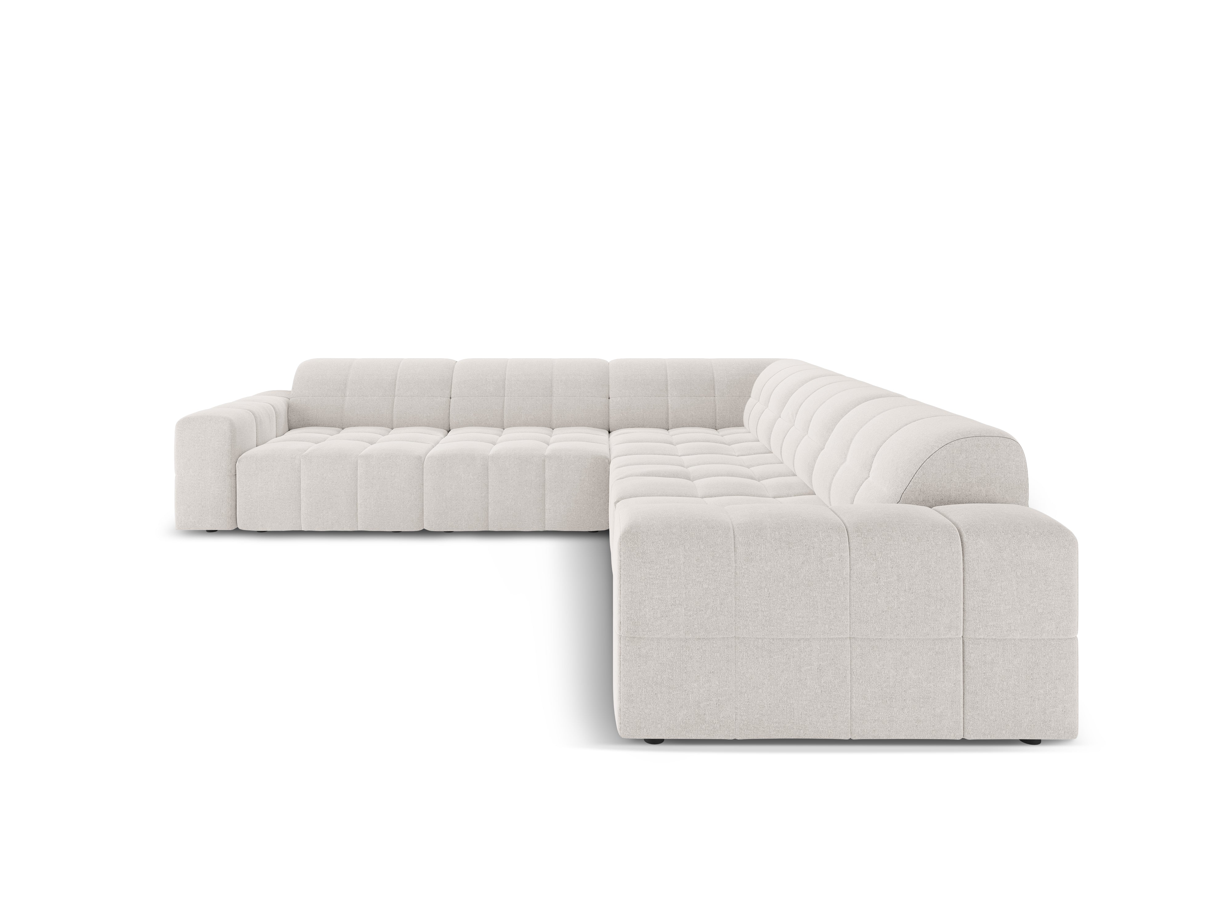 Symmetrical Corner Sofa CHICAGO Light Gray Chenille