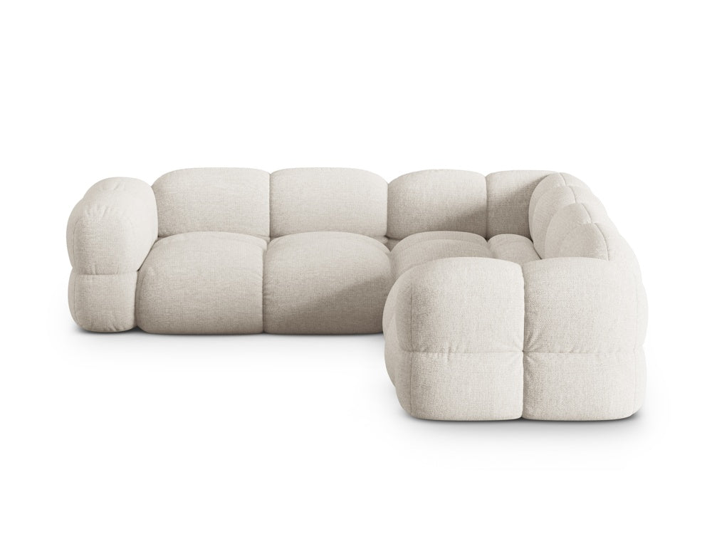 Symetrický rohový gauč LORETTO svetlo béžový