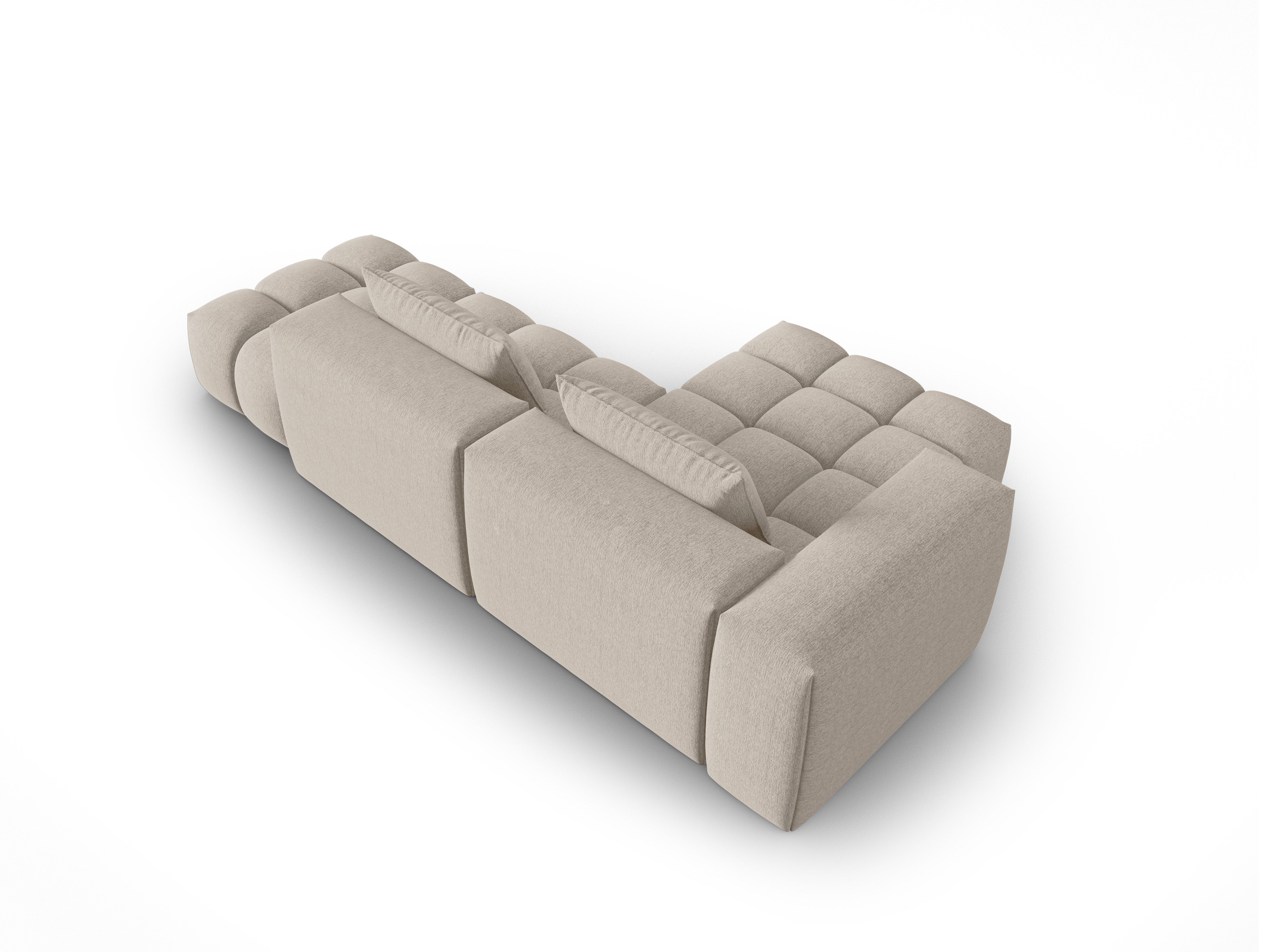 VERONA open left-facing 4-seater corner sofa sand
