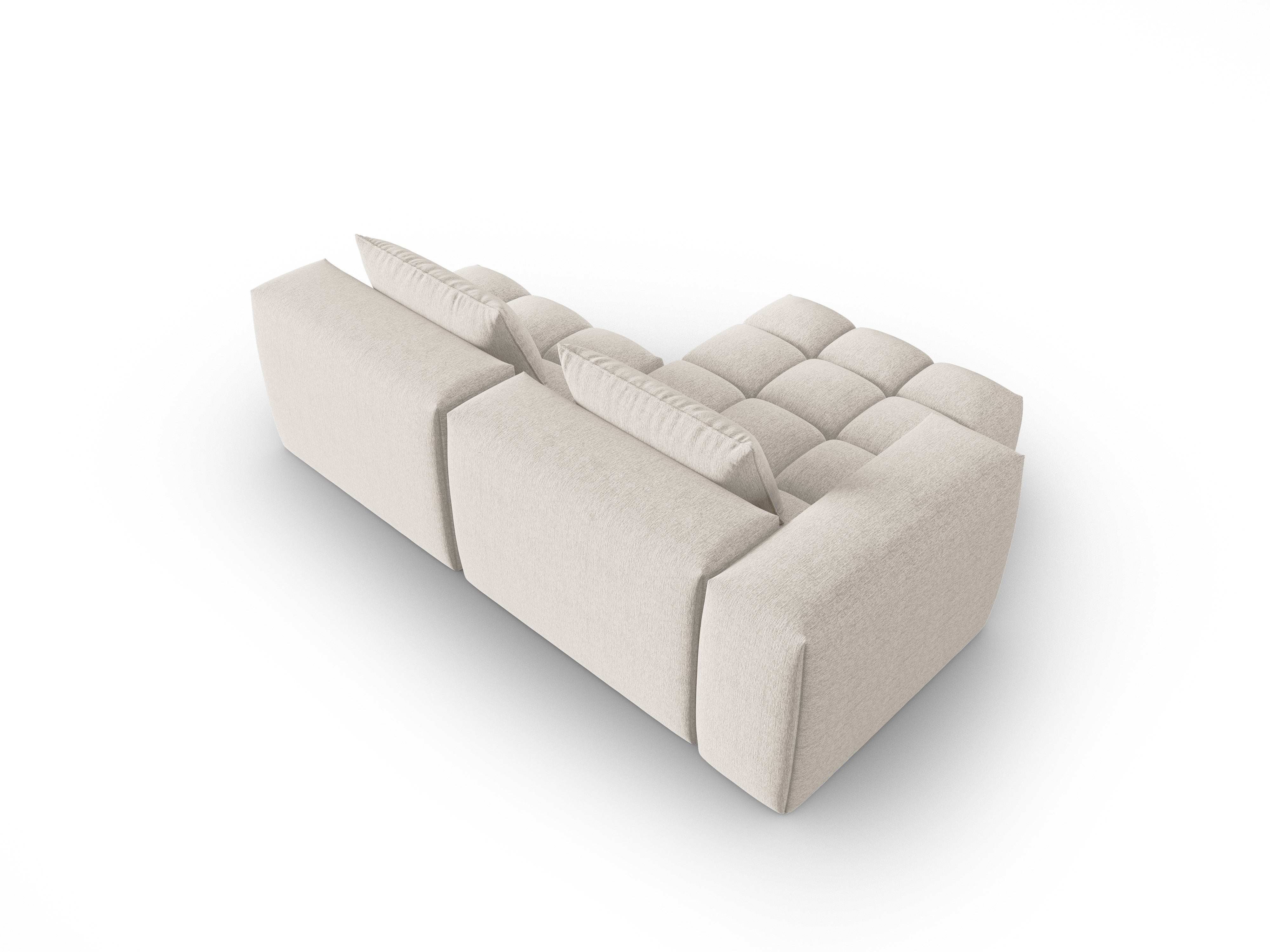 Left-facing open 3-seater corner sofa VERONA beige