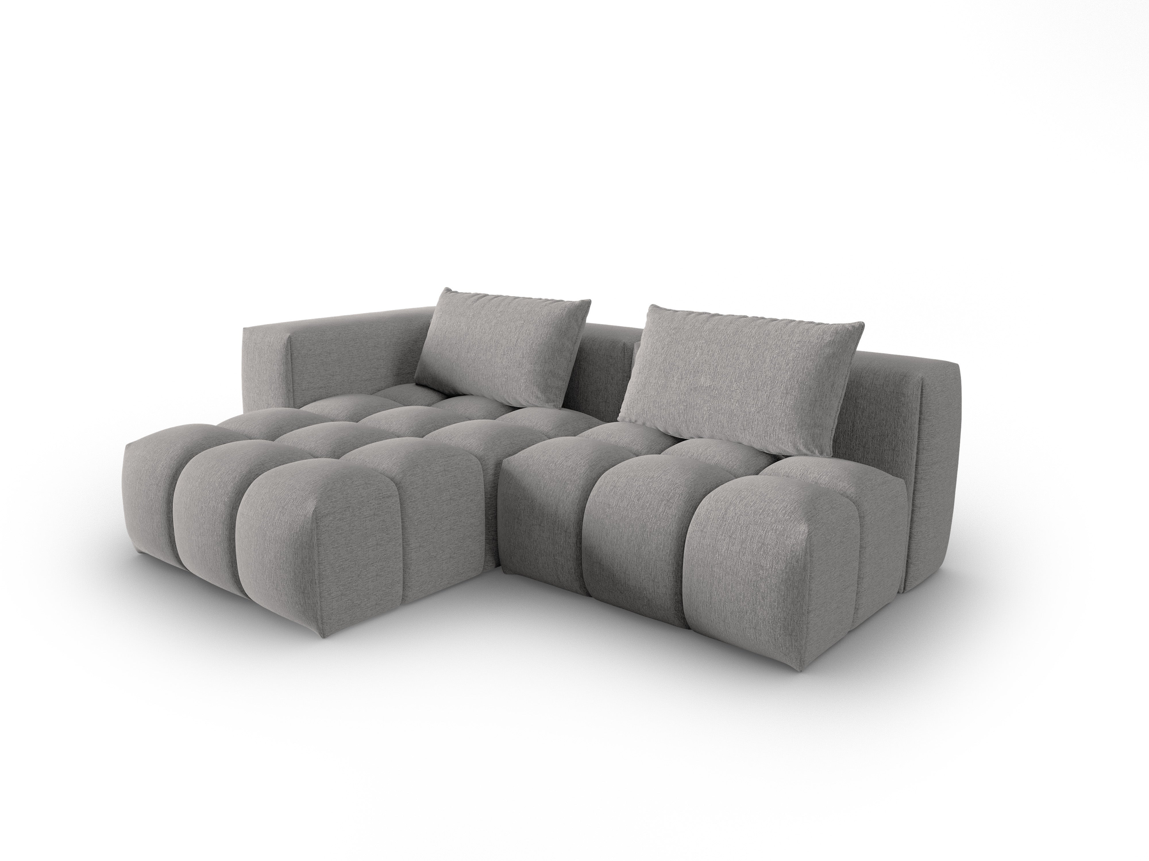 Left-facing open 3-seater corner sofa VERONA warm gray