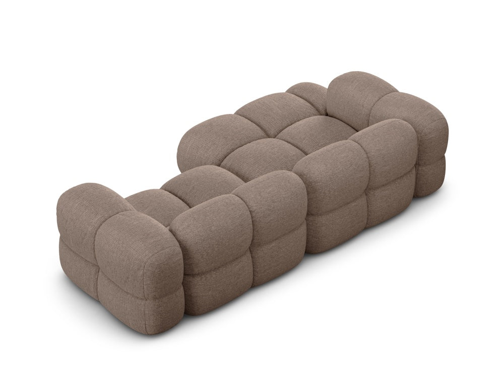 Left-facing 3-seater Corner Sofa LORETTO cappuccino