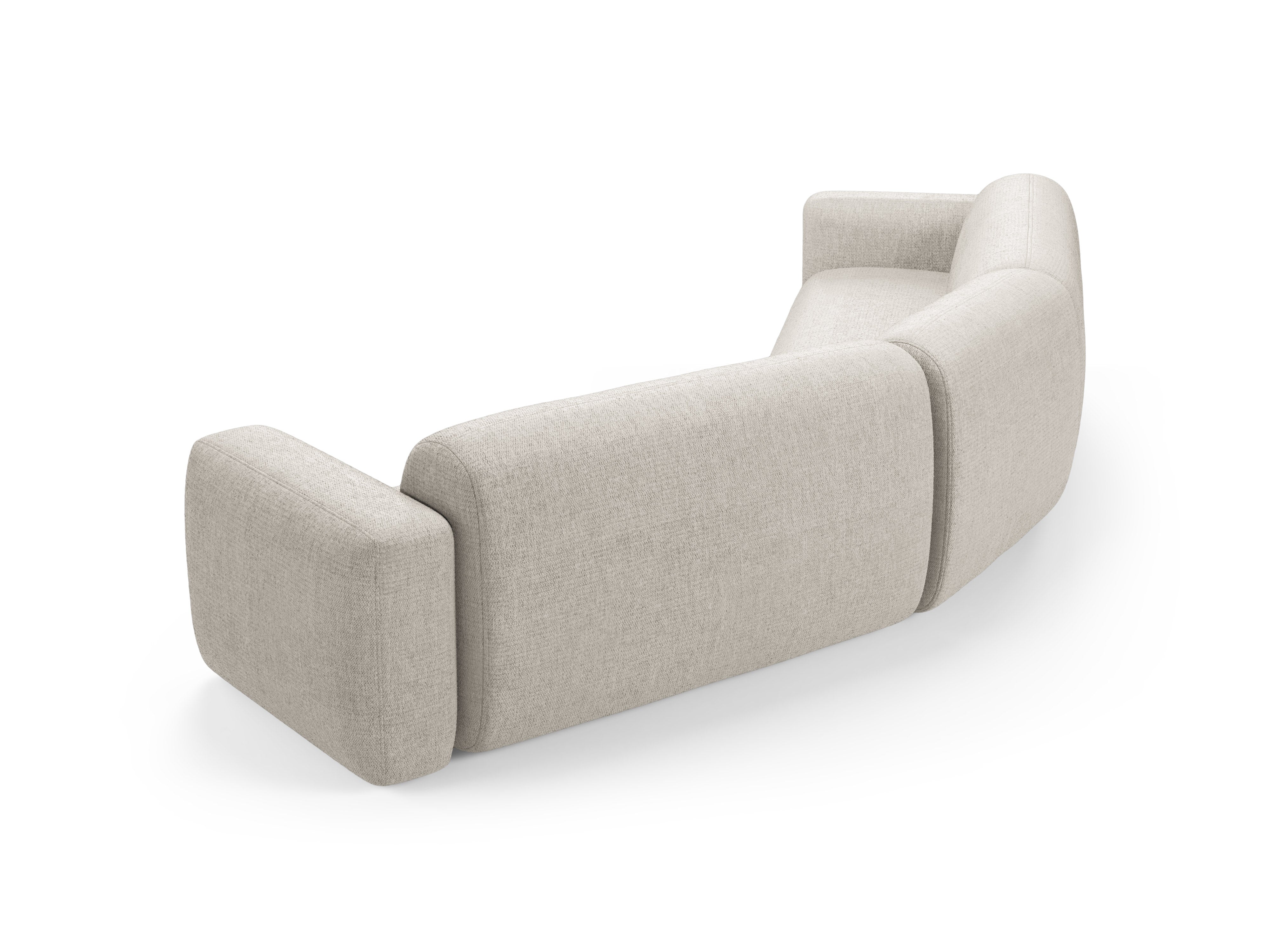 Symmetrical Corner Sofa STRINO Cream Chenille