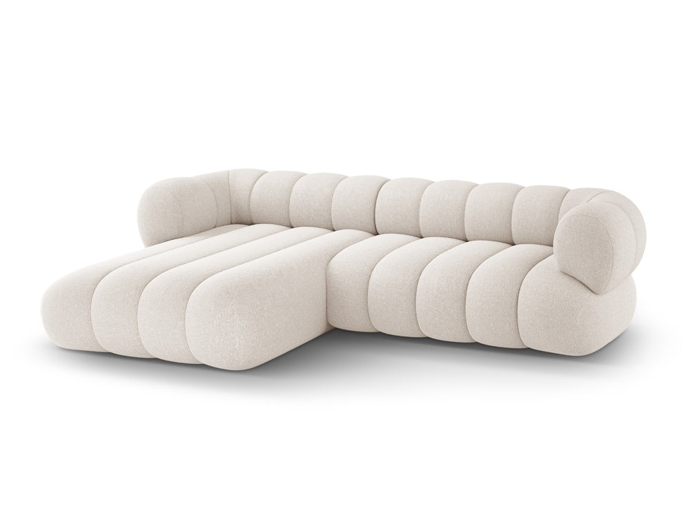 5-seater left-facing corner sofa KOGE cream