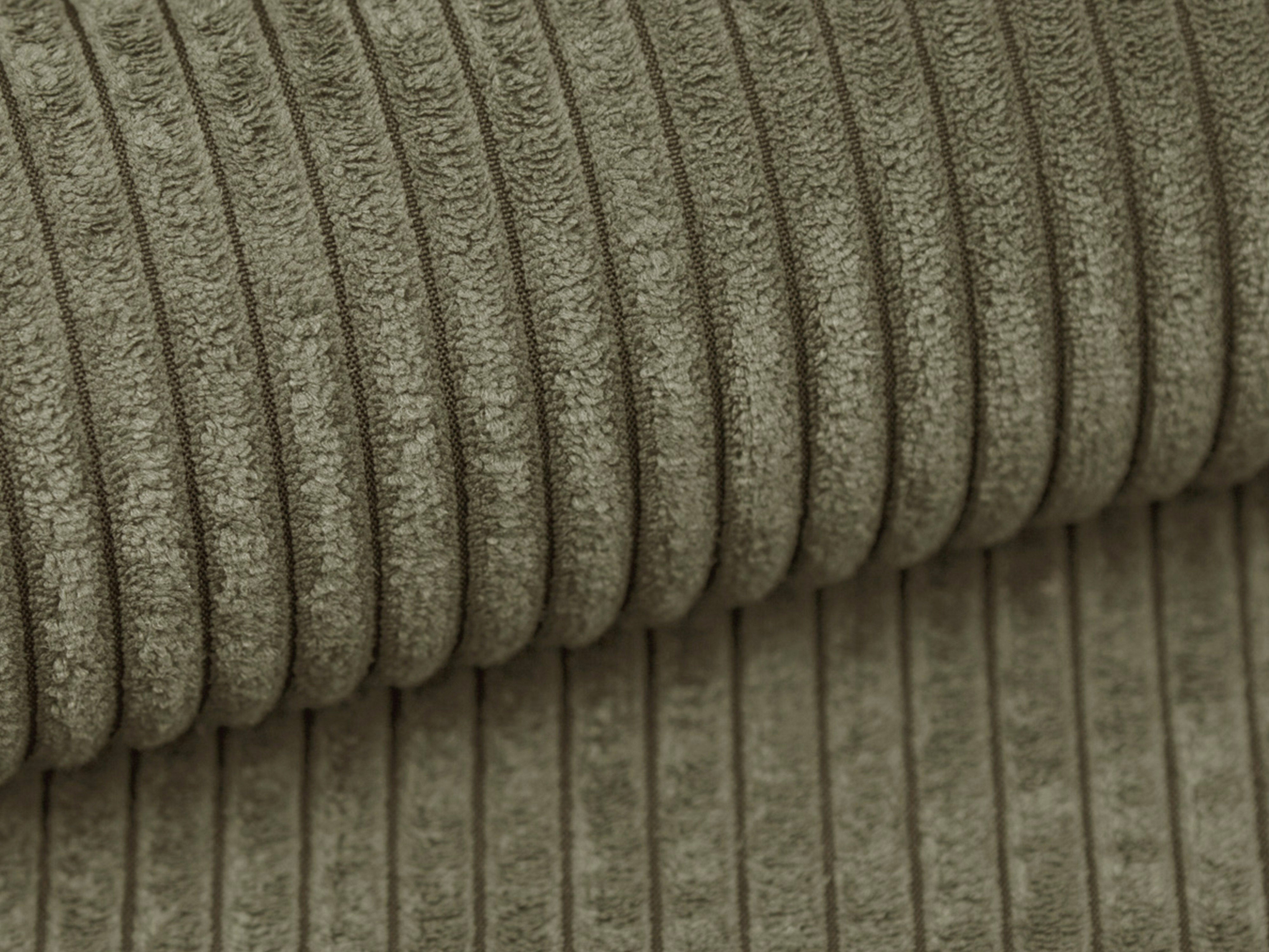 CAMPI green corduroy pouf