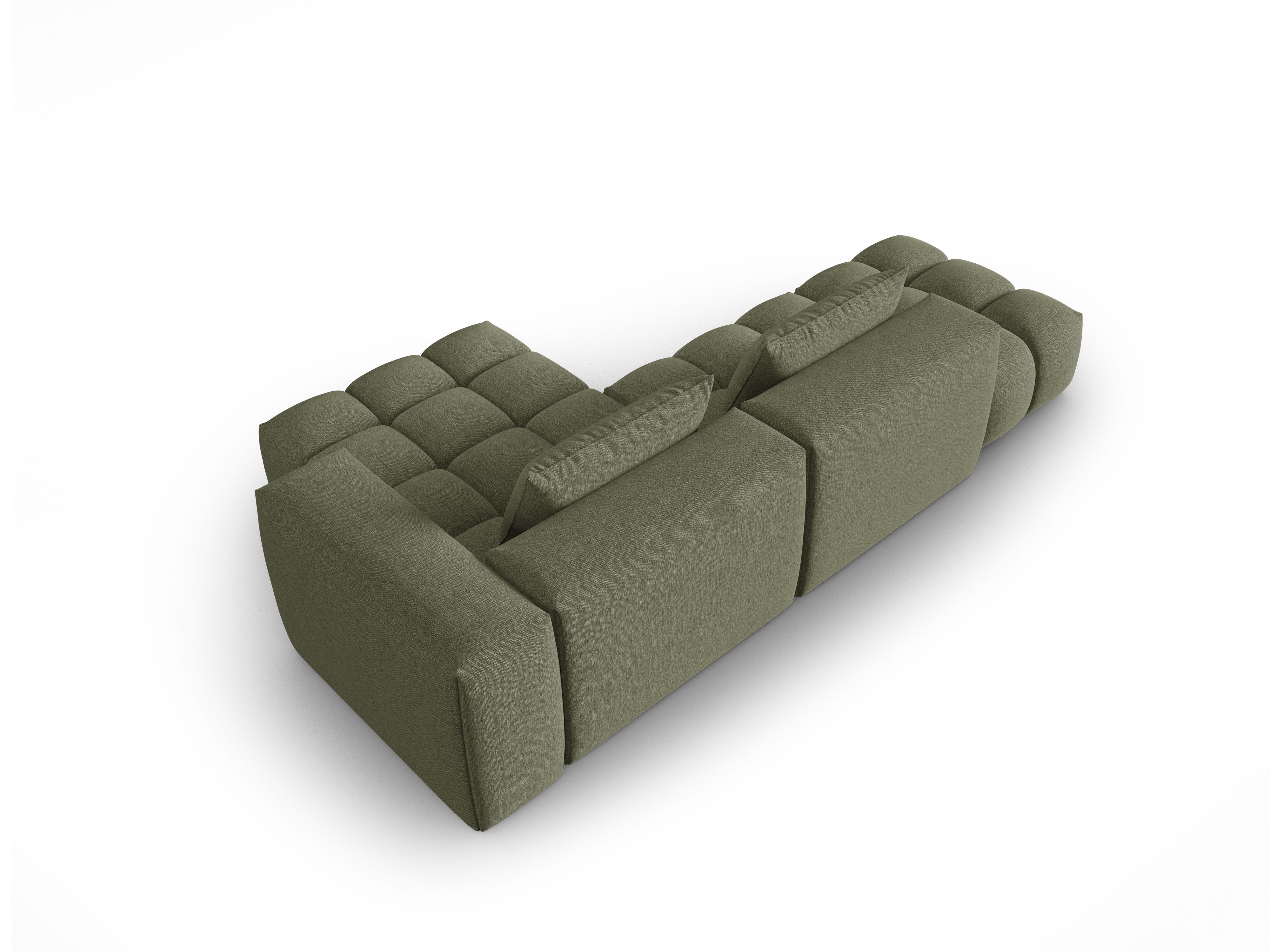 VERONA open right-facing 4-seater corner sofa olive