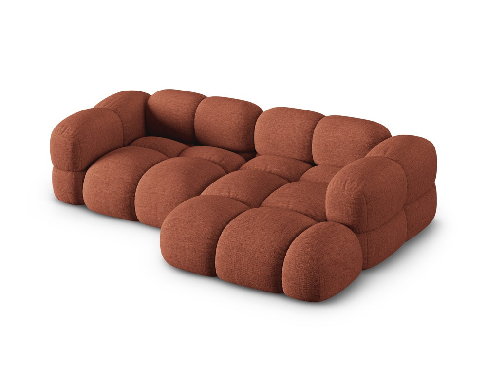 Right-facing 3-seater sofa LORETTO coral