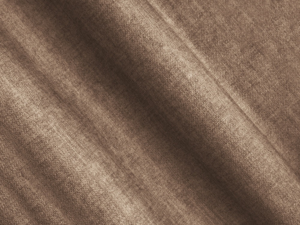 Sametový rohový gauč v tvare U ľavý LORETTO tmavobéžový