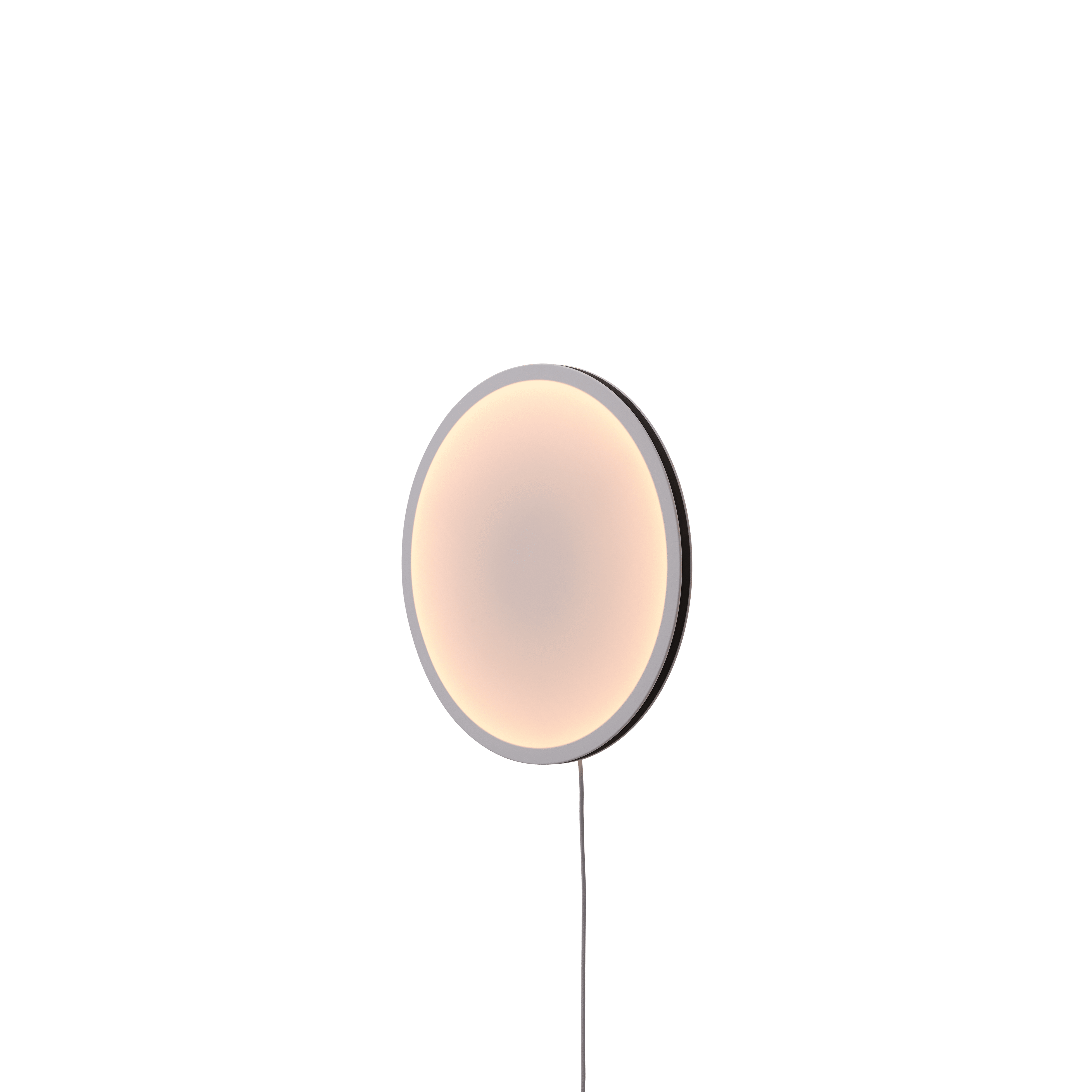 Nástenná lampa CALM biela s čiernym okrajom