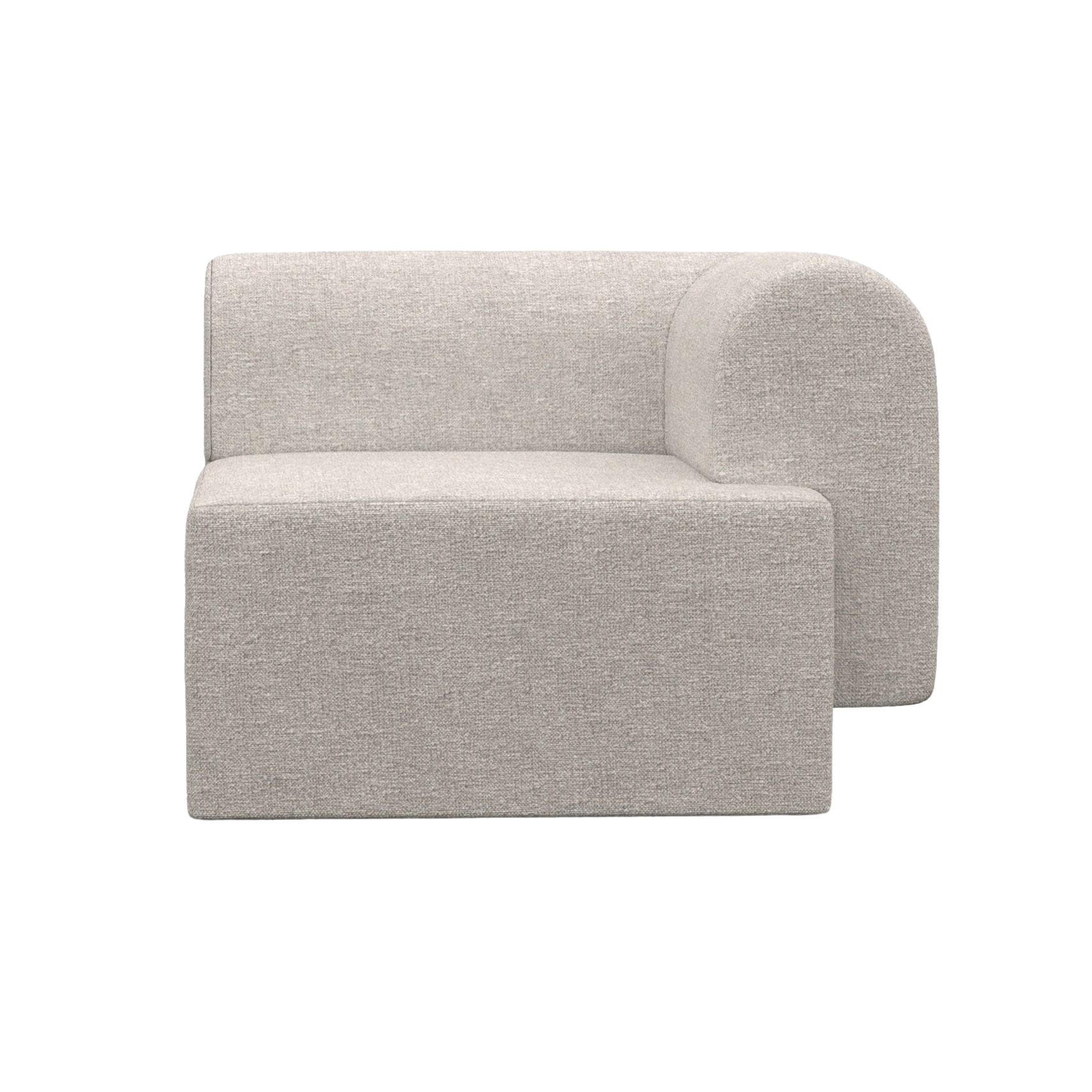 Modulová pohovka TORI - pravý modul svetlosivý