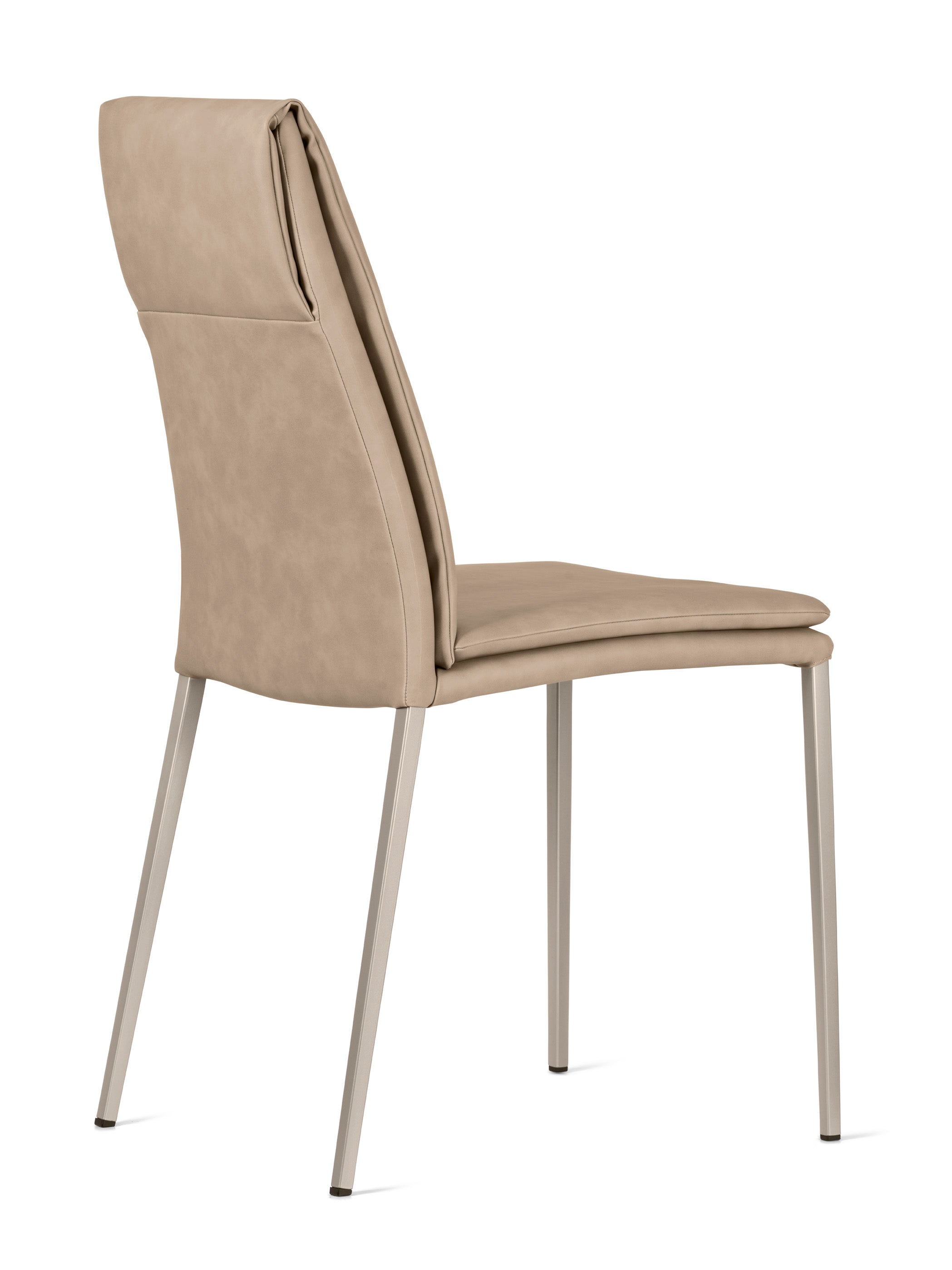 CARMEN upholstered chair with beige base