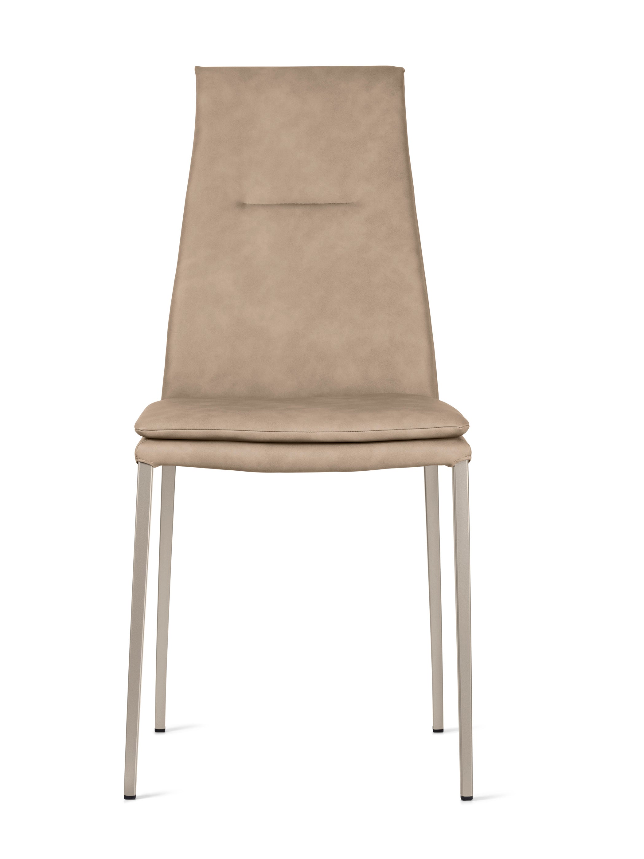 CARMEN upholstered chair with beige base