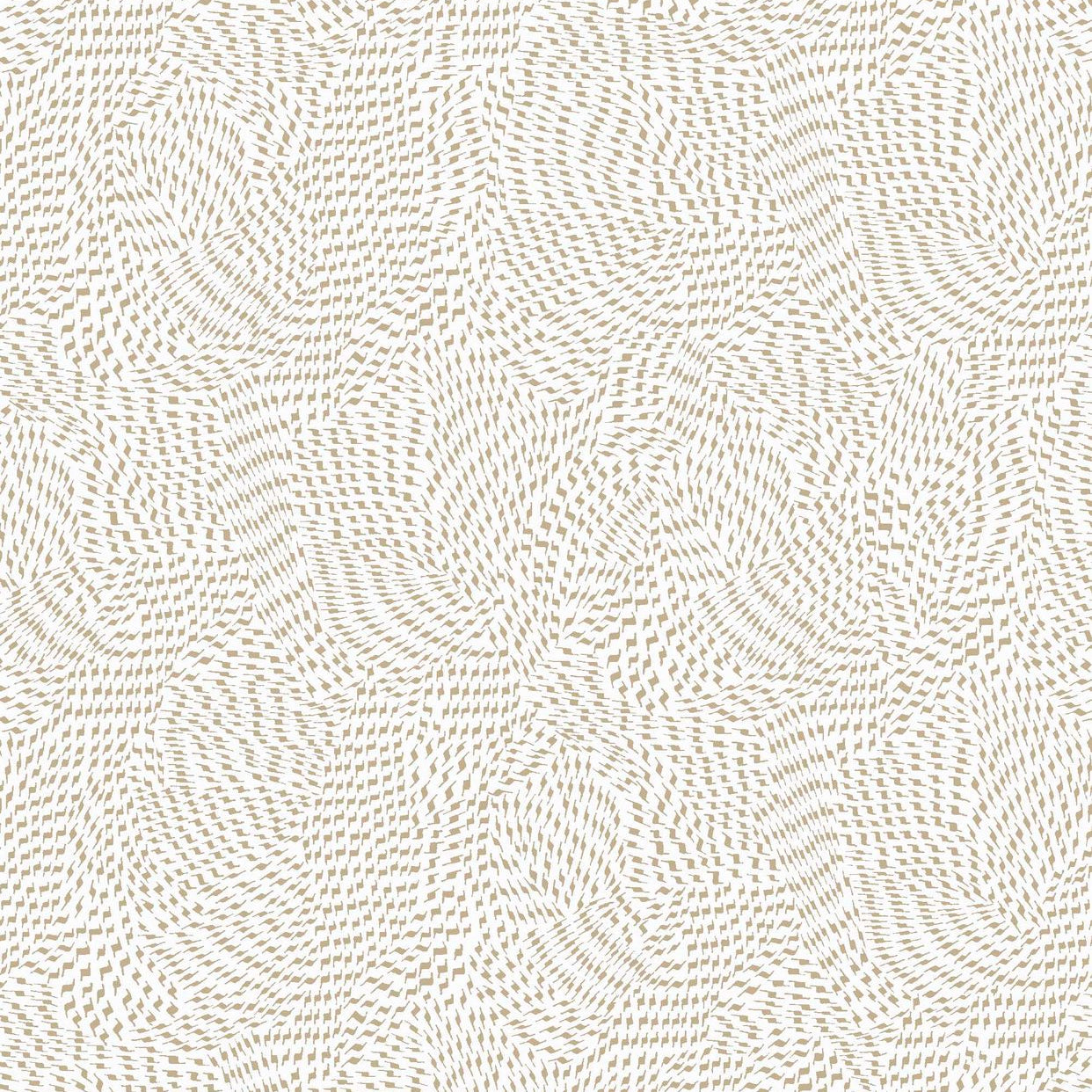 Wallpaper with Abstract Pattern PASSY - WHITE/BEIGE white with beige