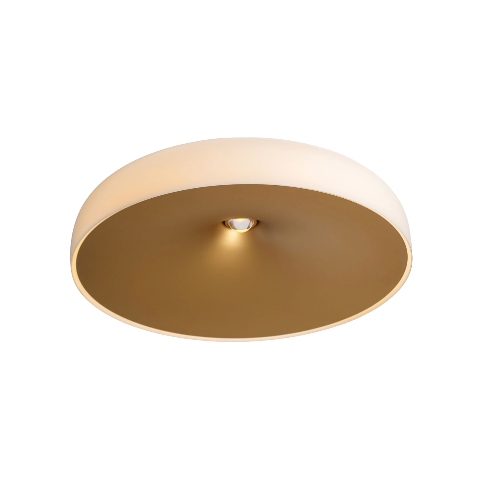 Stropná lampa CHET-B perlová zlatá s bielou.