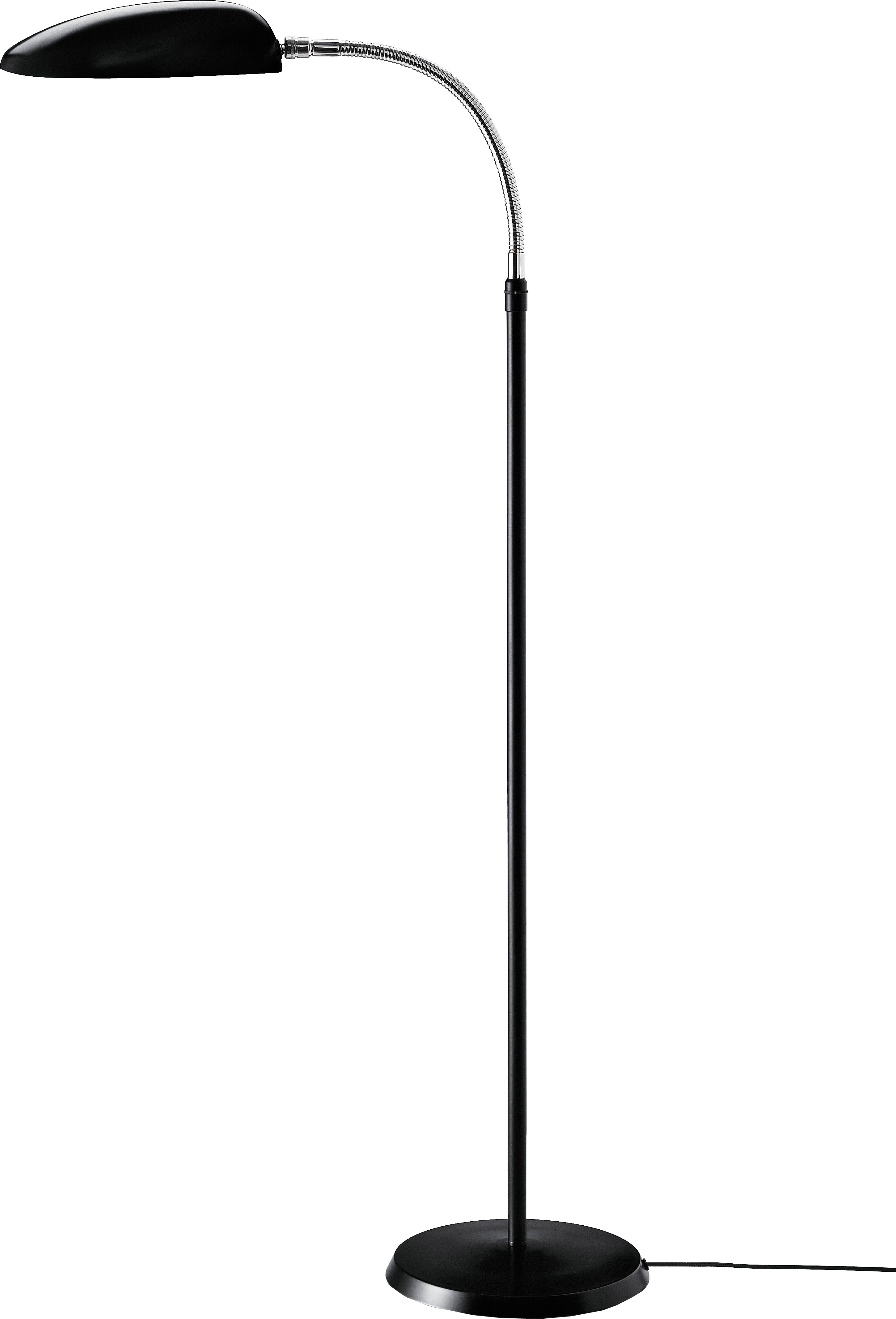COBRA black reading floor lamp