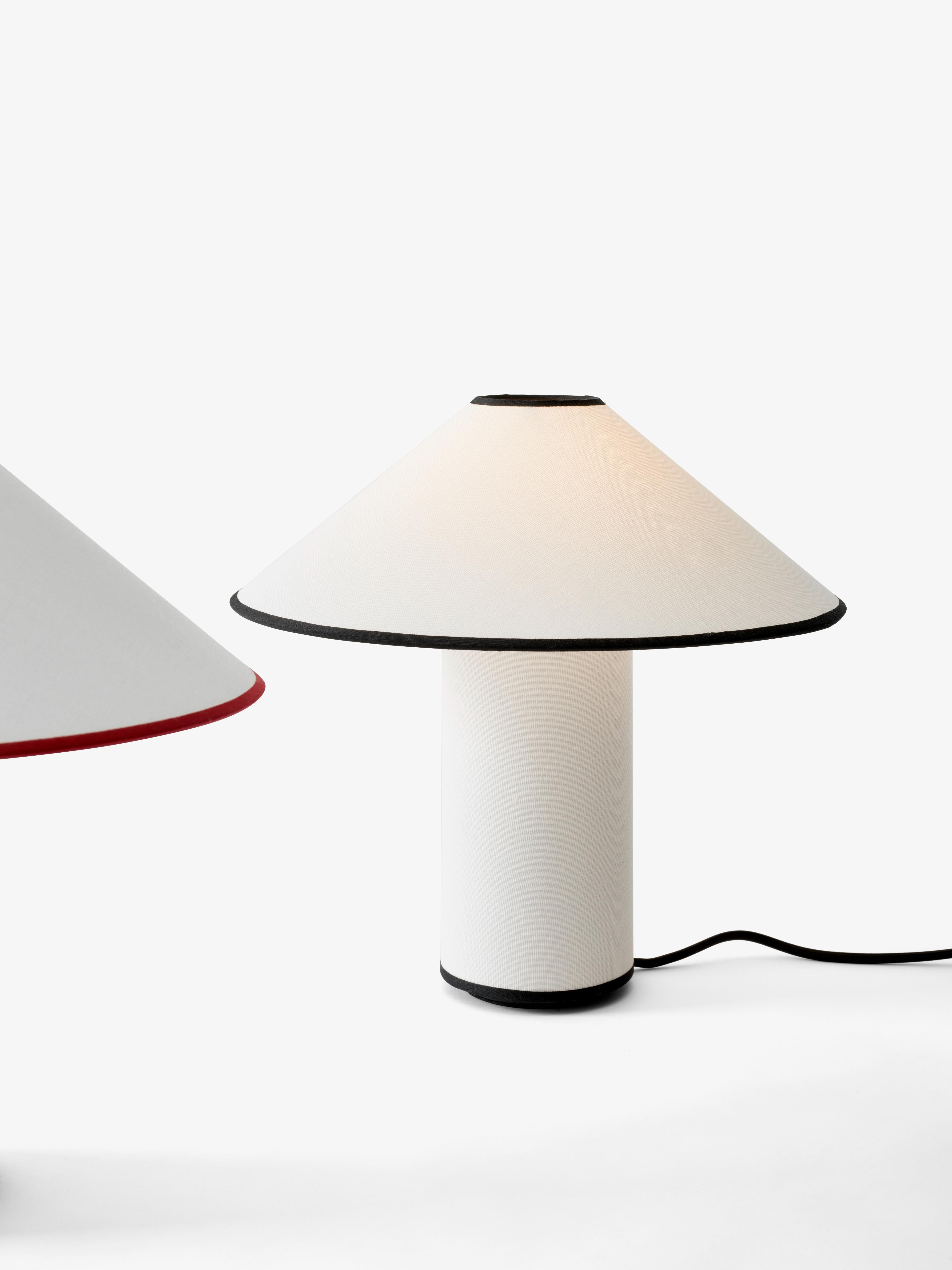 Stolná lampa COLETTE ATD6 biela s čiernym povrchom