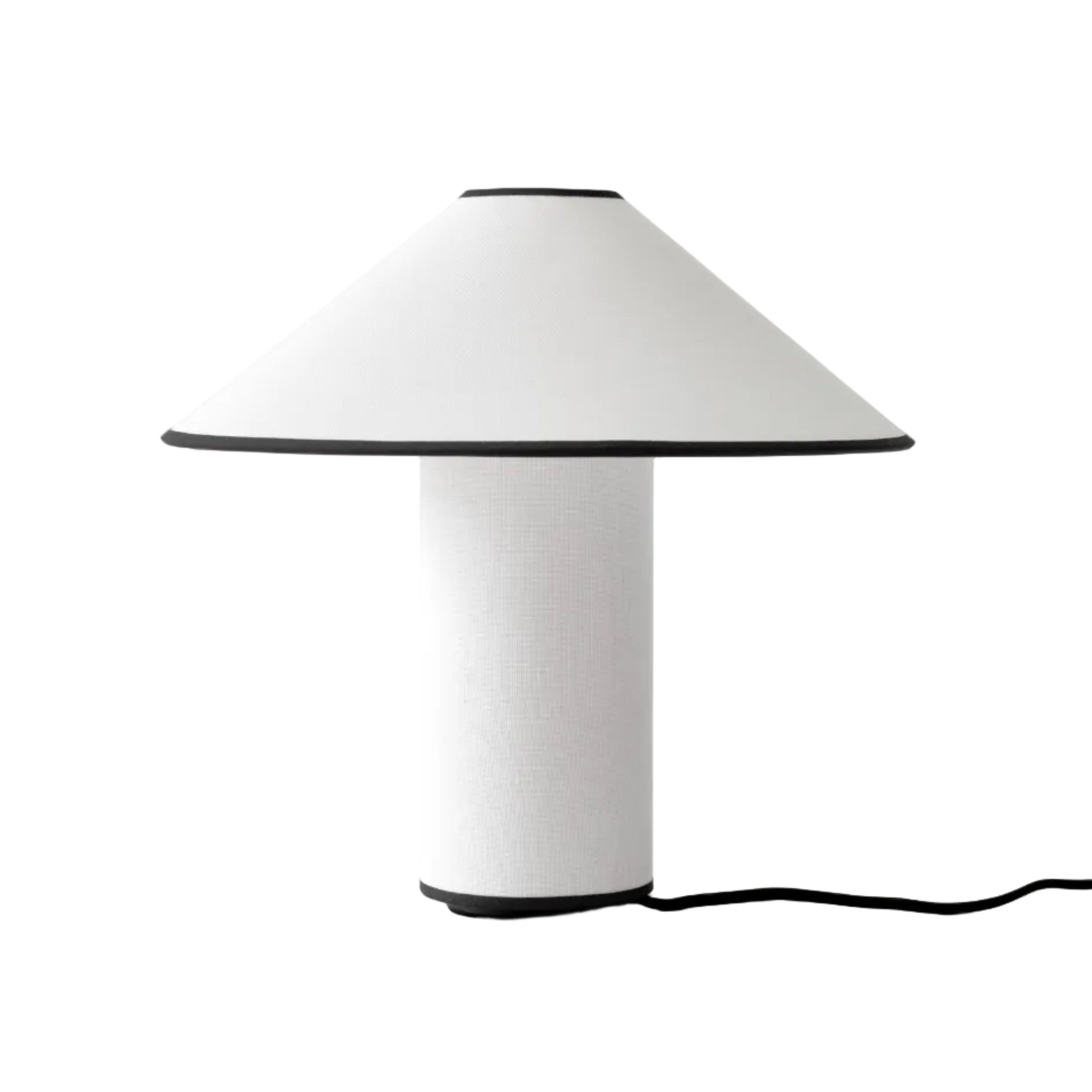 Stolná lampa COLETTE ATD6 biela s čiernym povrchom