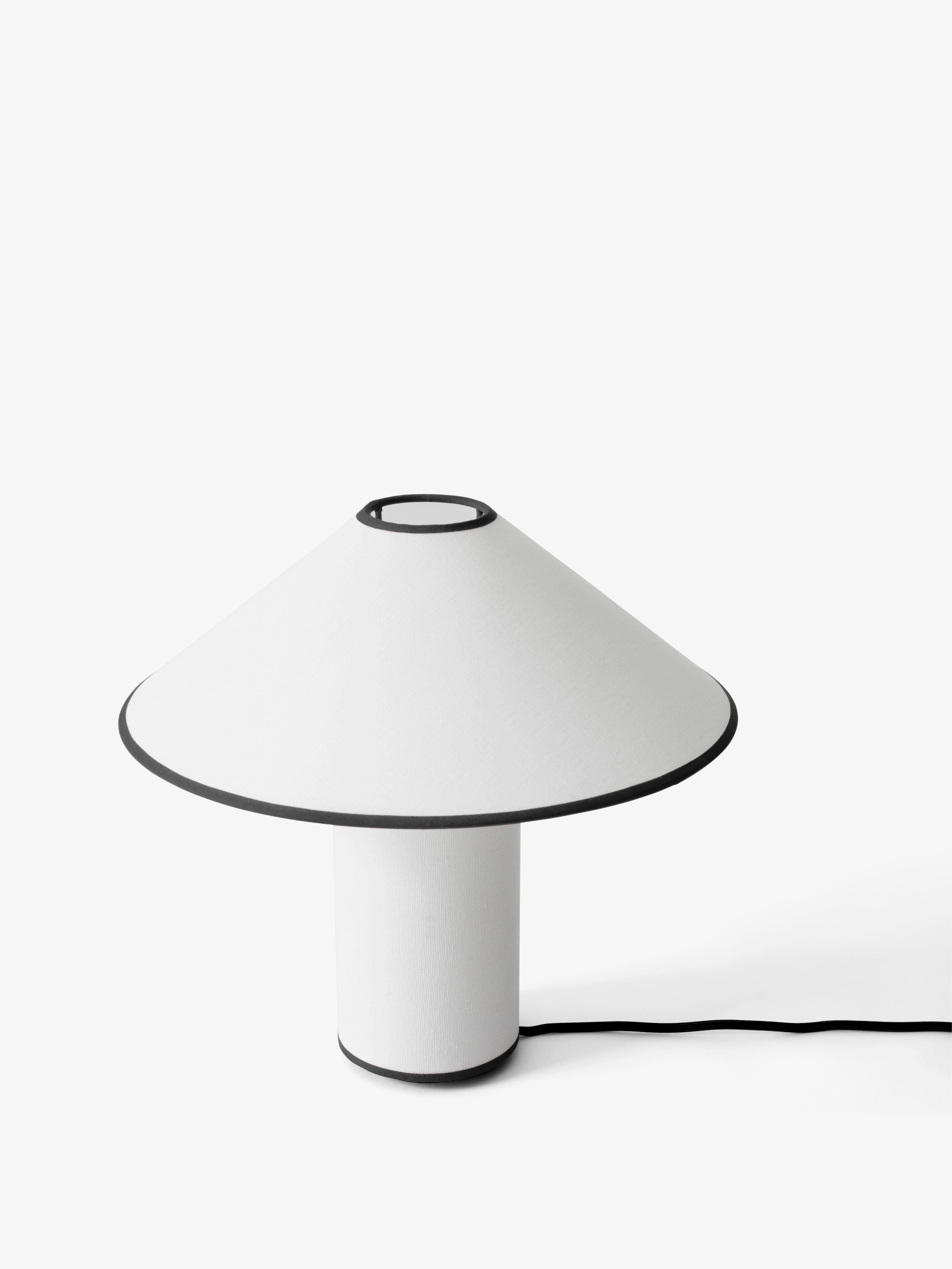 Stolná lampa COLETTE ATD6 biela s čiernym povrchom
