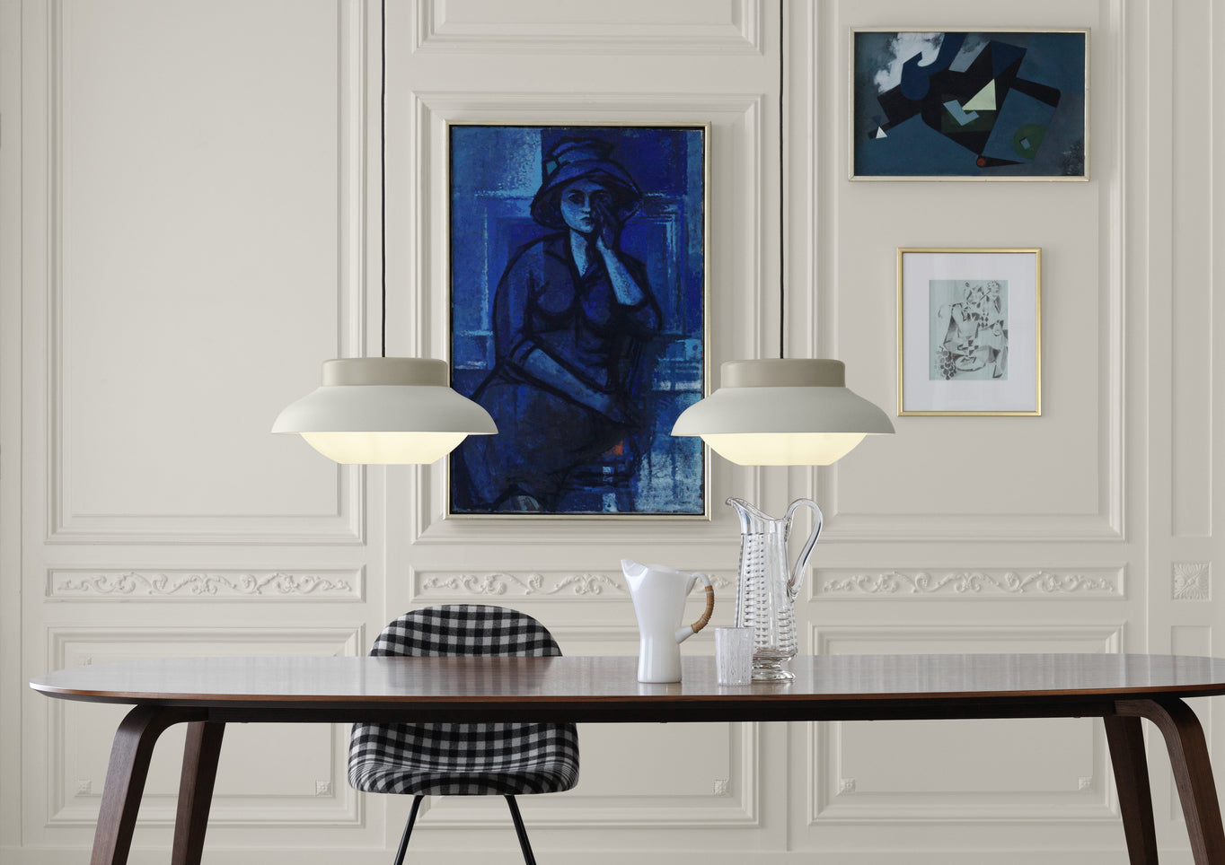 GUBI Round Table Black Ash Wood