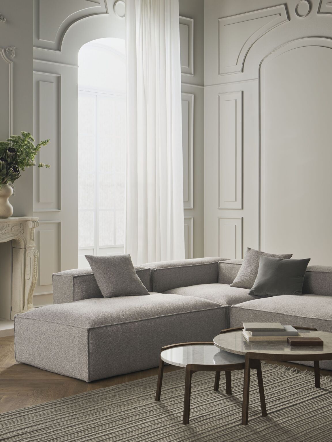 Sofa modulárna COSIMA - modul ľavostranný s otvorenou stranou