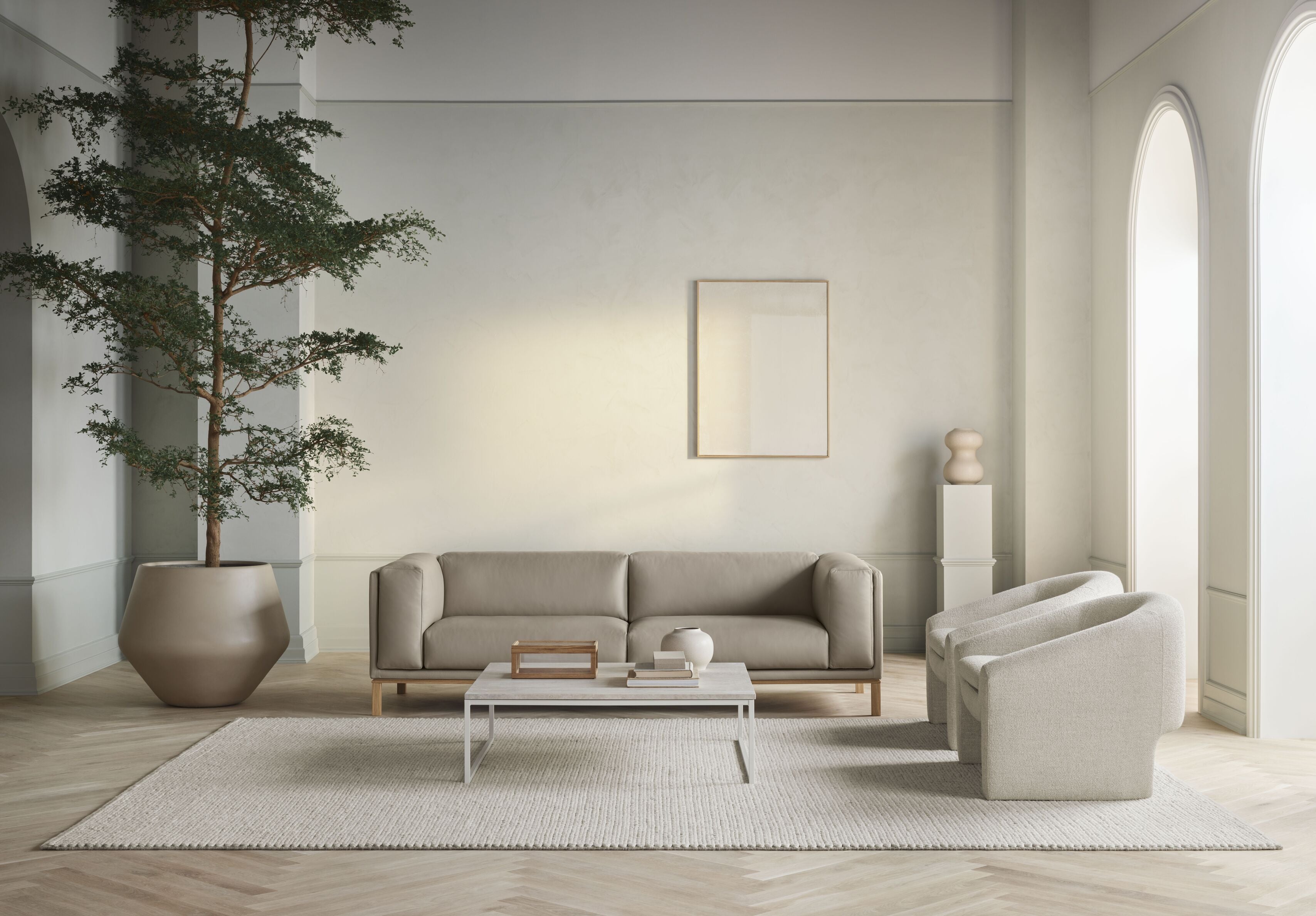 Kávový stolík COMO čierna oceľová základňa