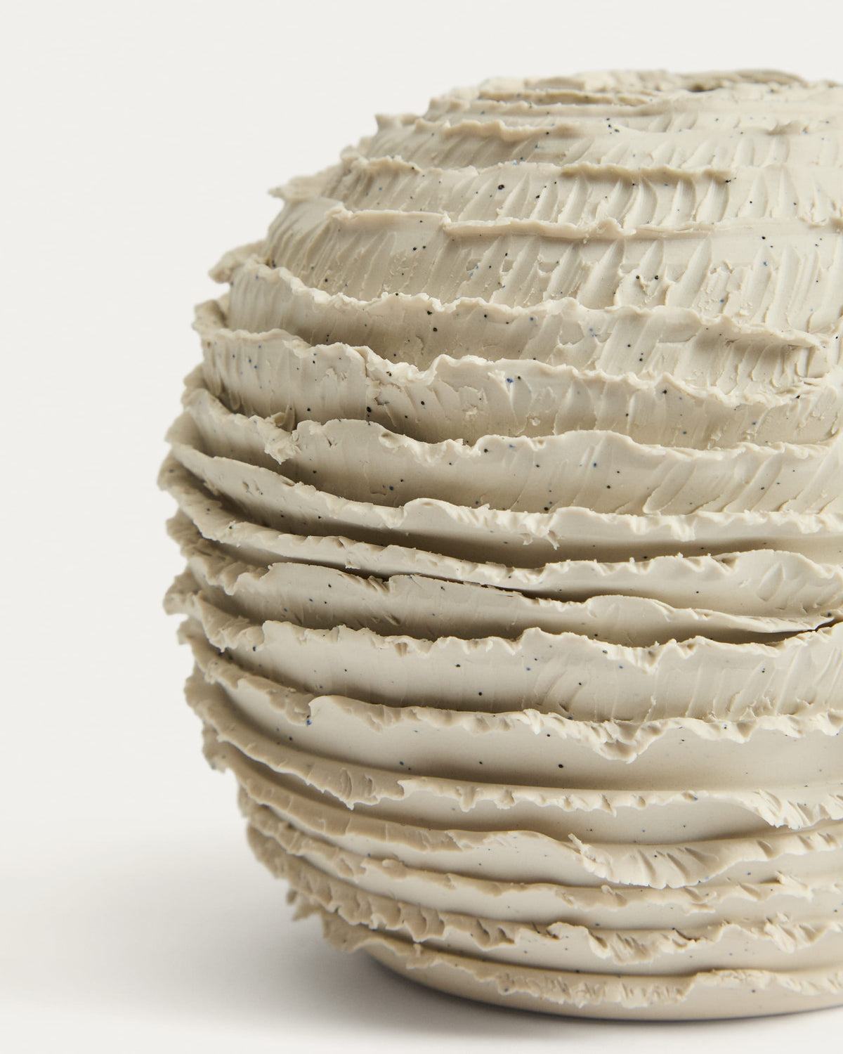 Wazon EVANIA beżowy ceramiczny – ujęcie 5