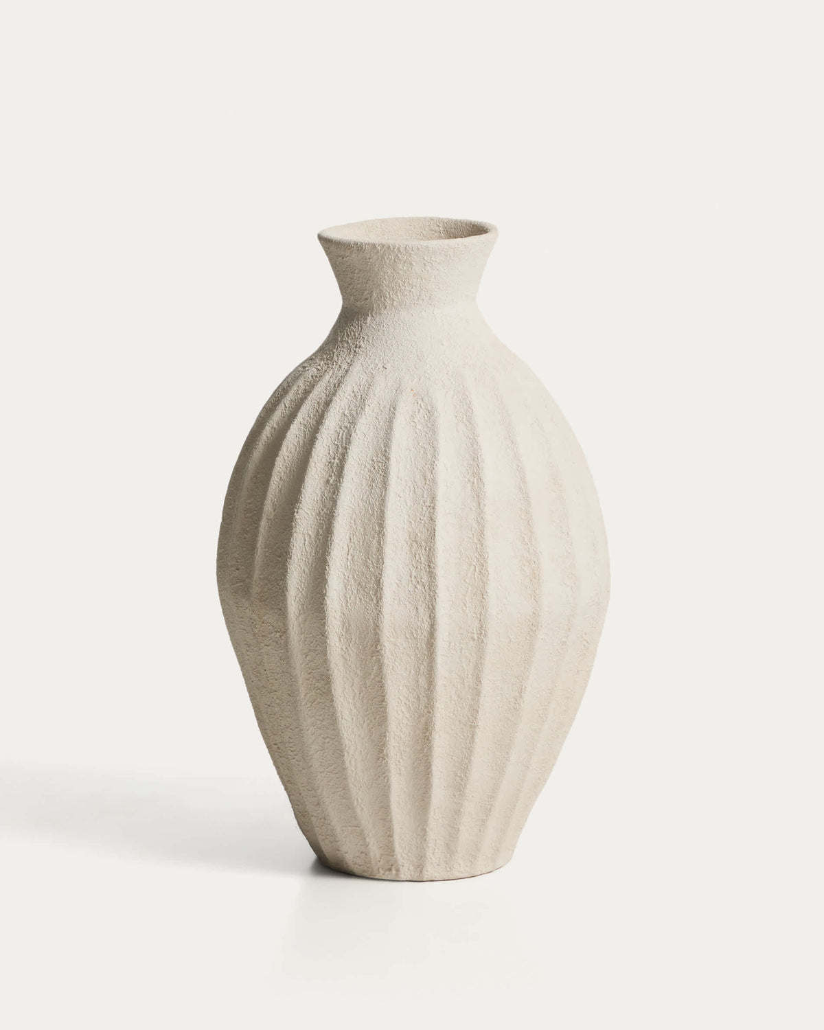 Wazon ARQUENA beżowy papier mâché – ujęcie 7