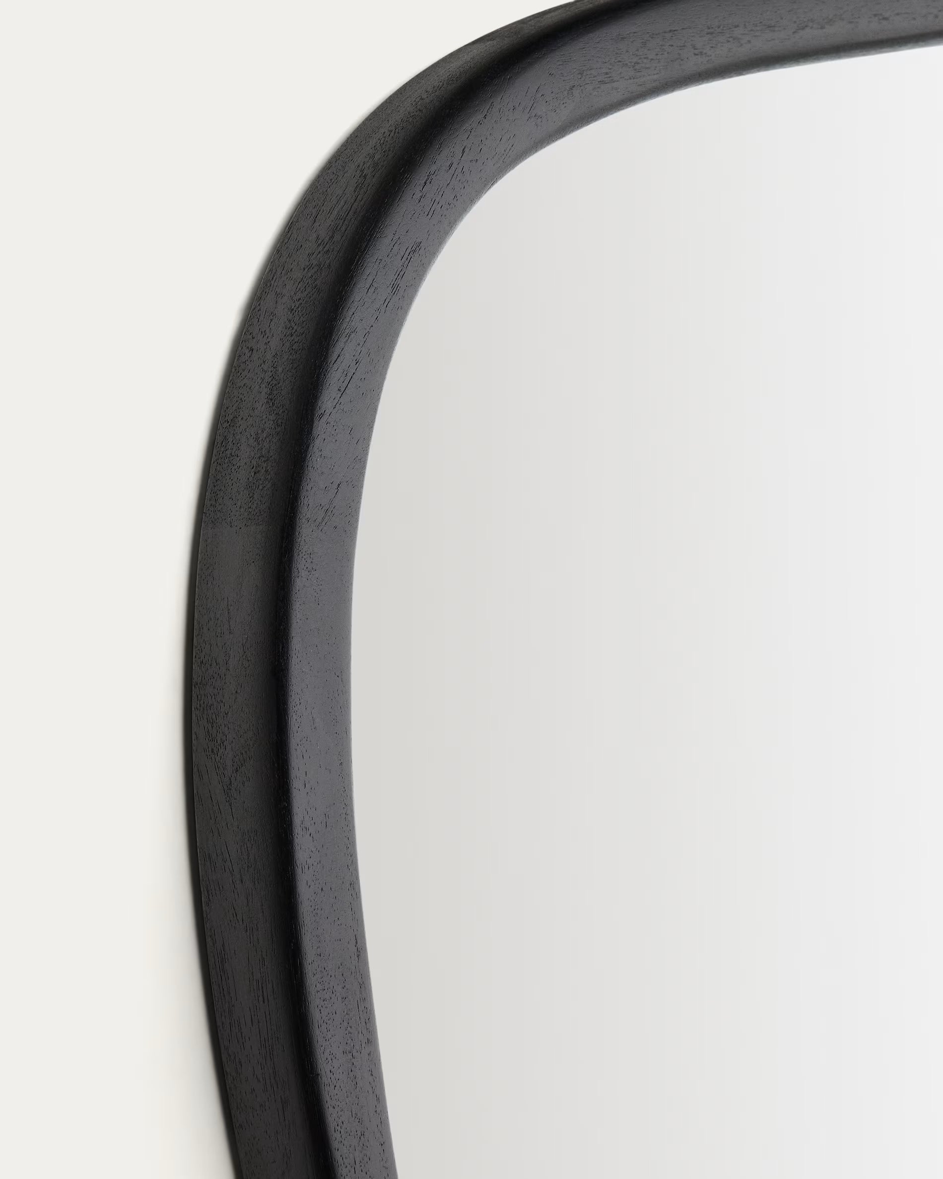 ALURA Mirror Black Teak Wood