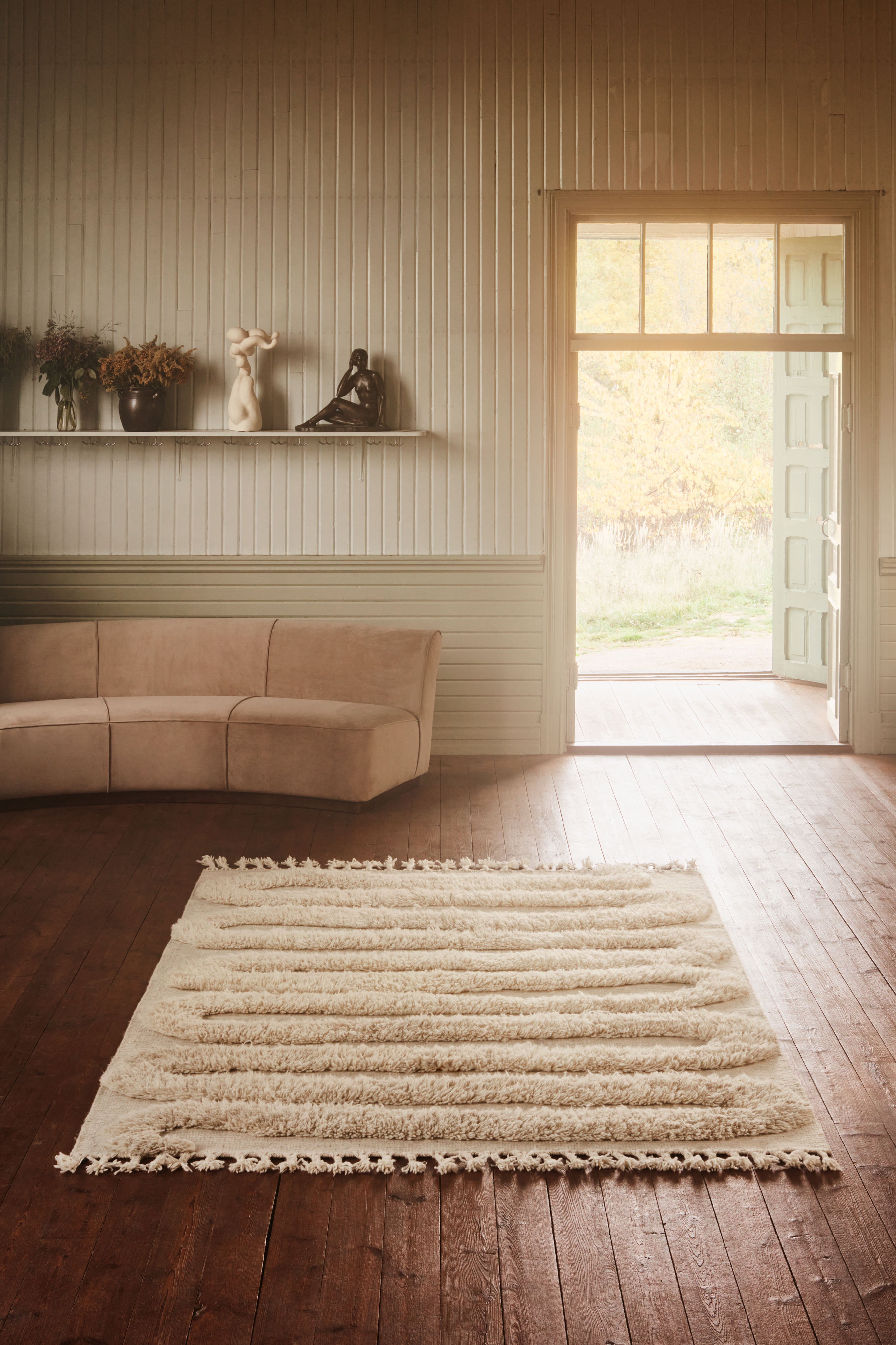 SNAKE RYA Cream Rug