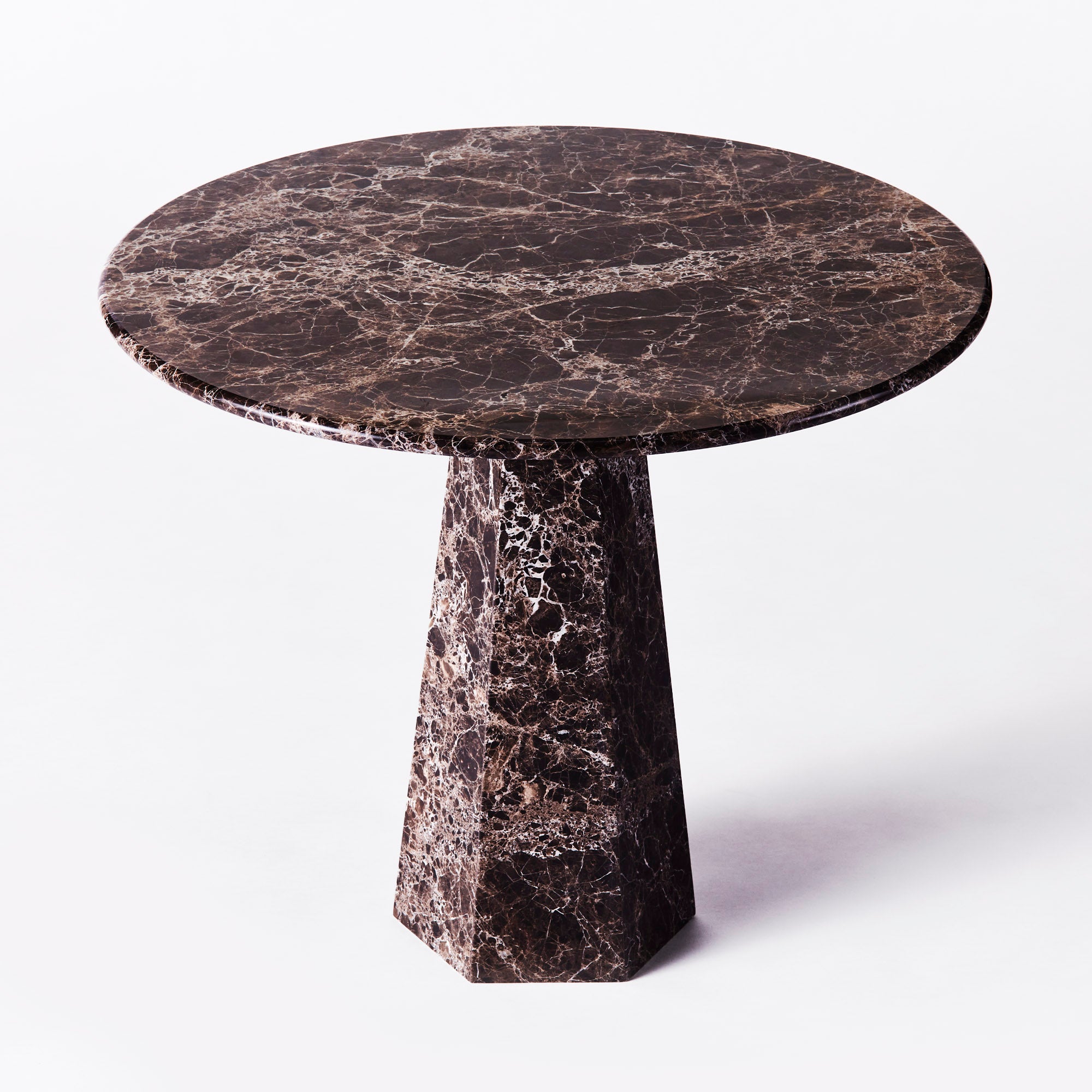 Okrúhly stôl HEXAGON mramor Emperador
