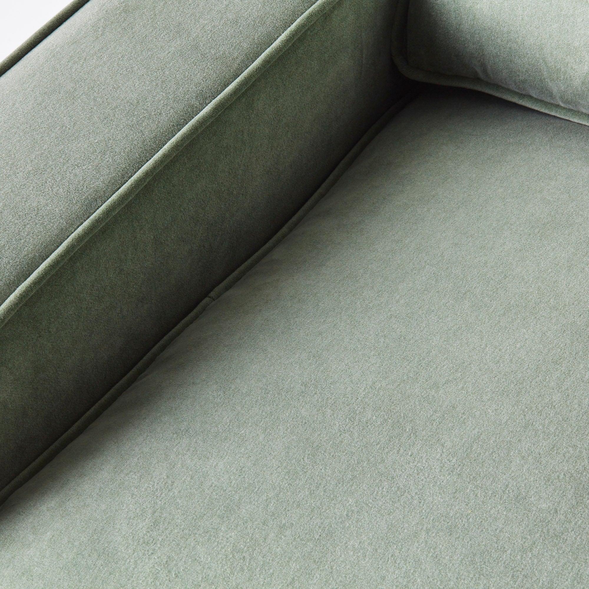 LOLA green velvet sofa