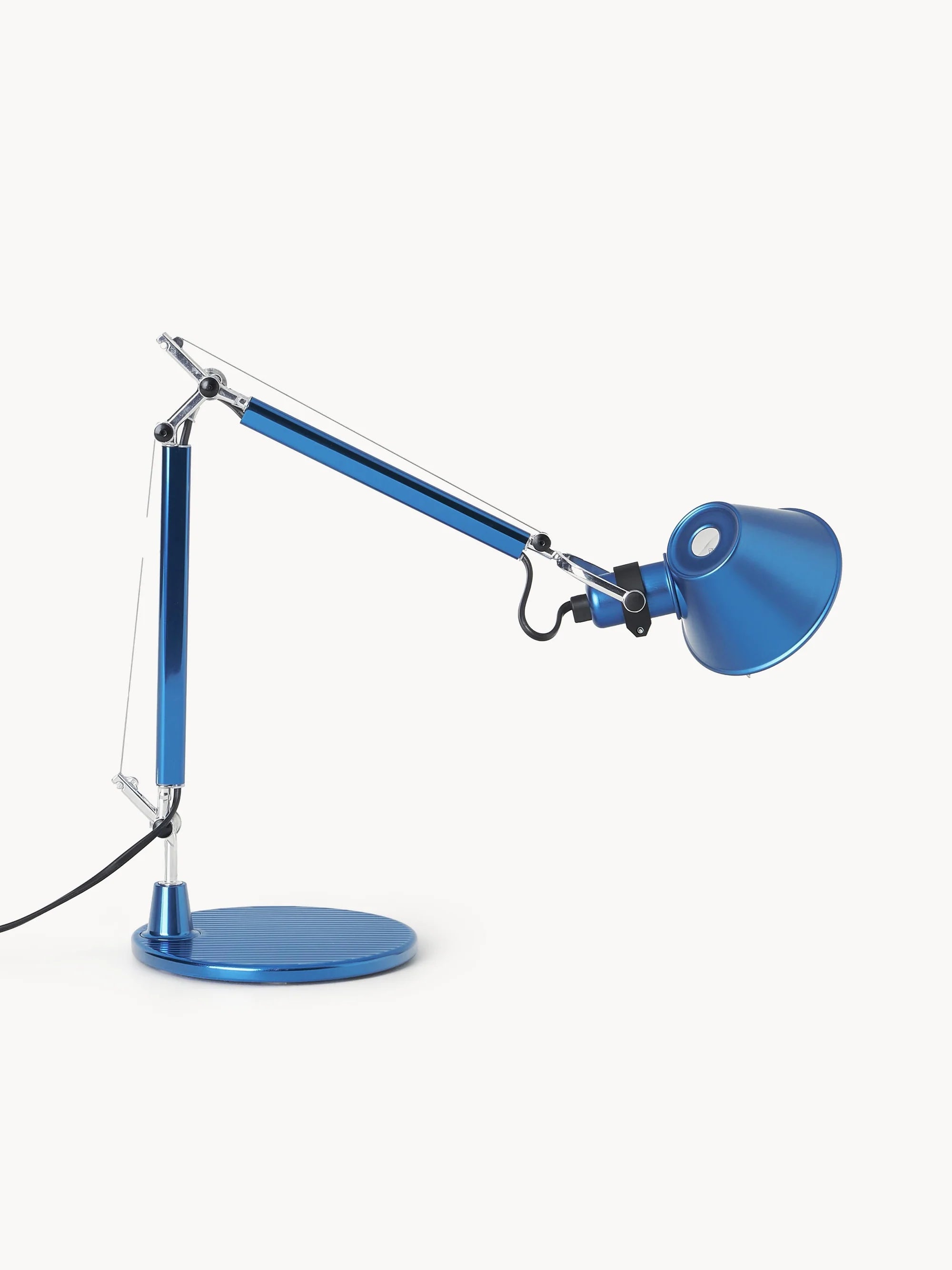 Stolná lampa nastaviteľná TOLOMEO MICRO matná modrá