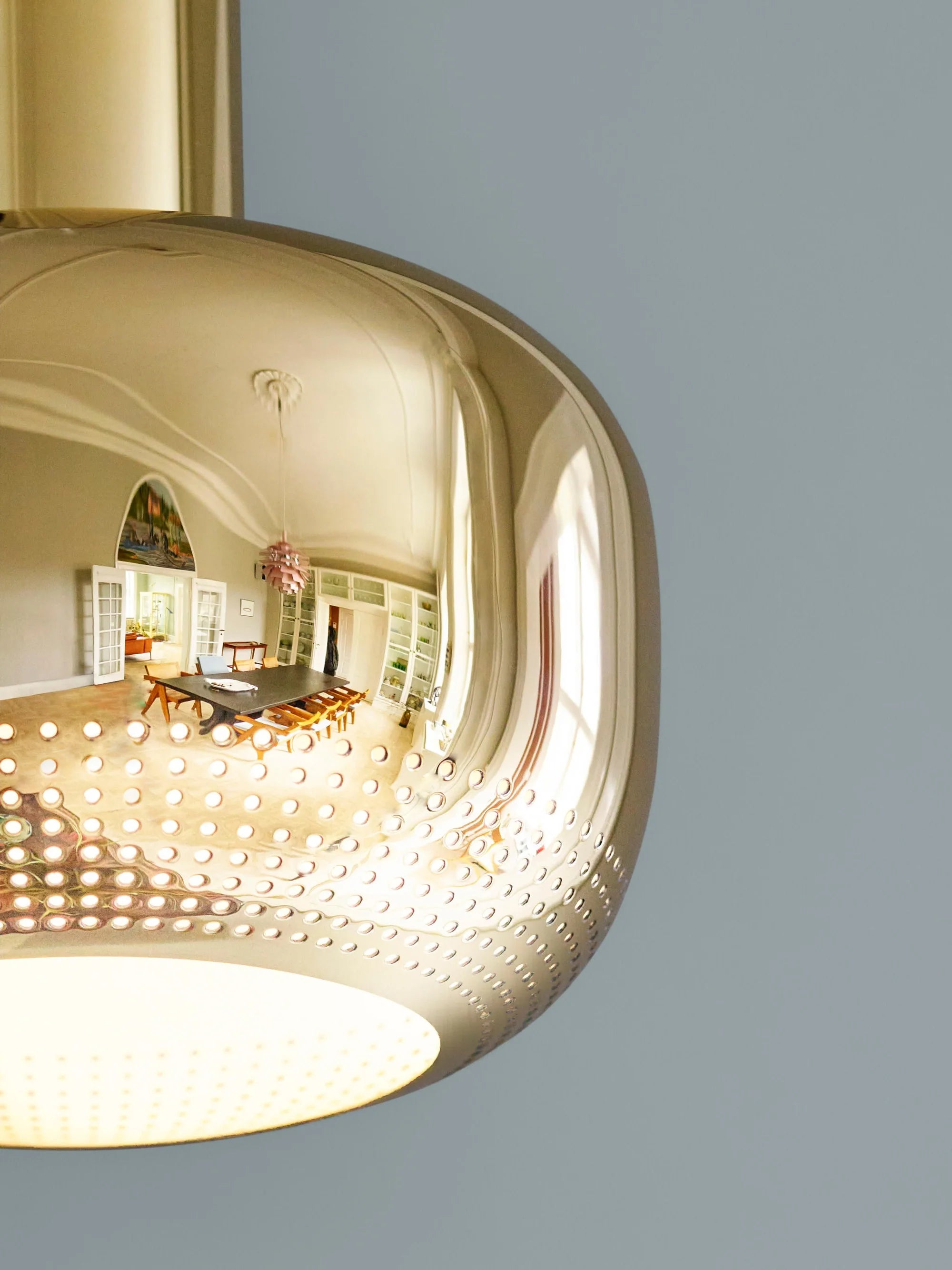 Lampa wisząca VL 56 polerowany mosiądz