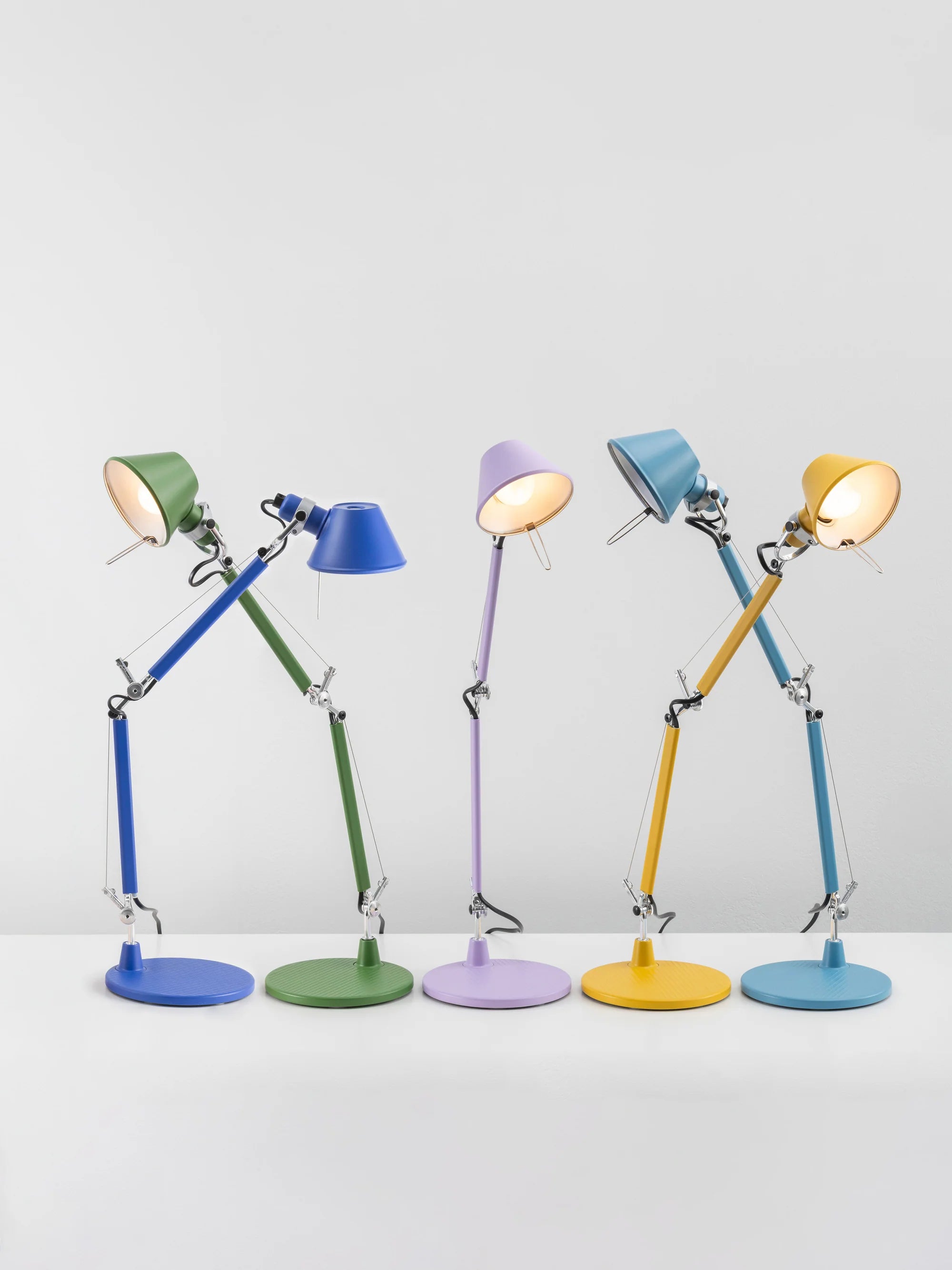Stolná lampa nastaviteľná TOLOMEO MICRO FARBA MATNÁ olivová